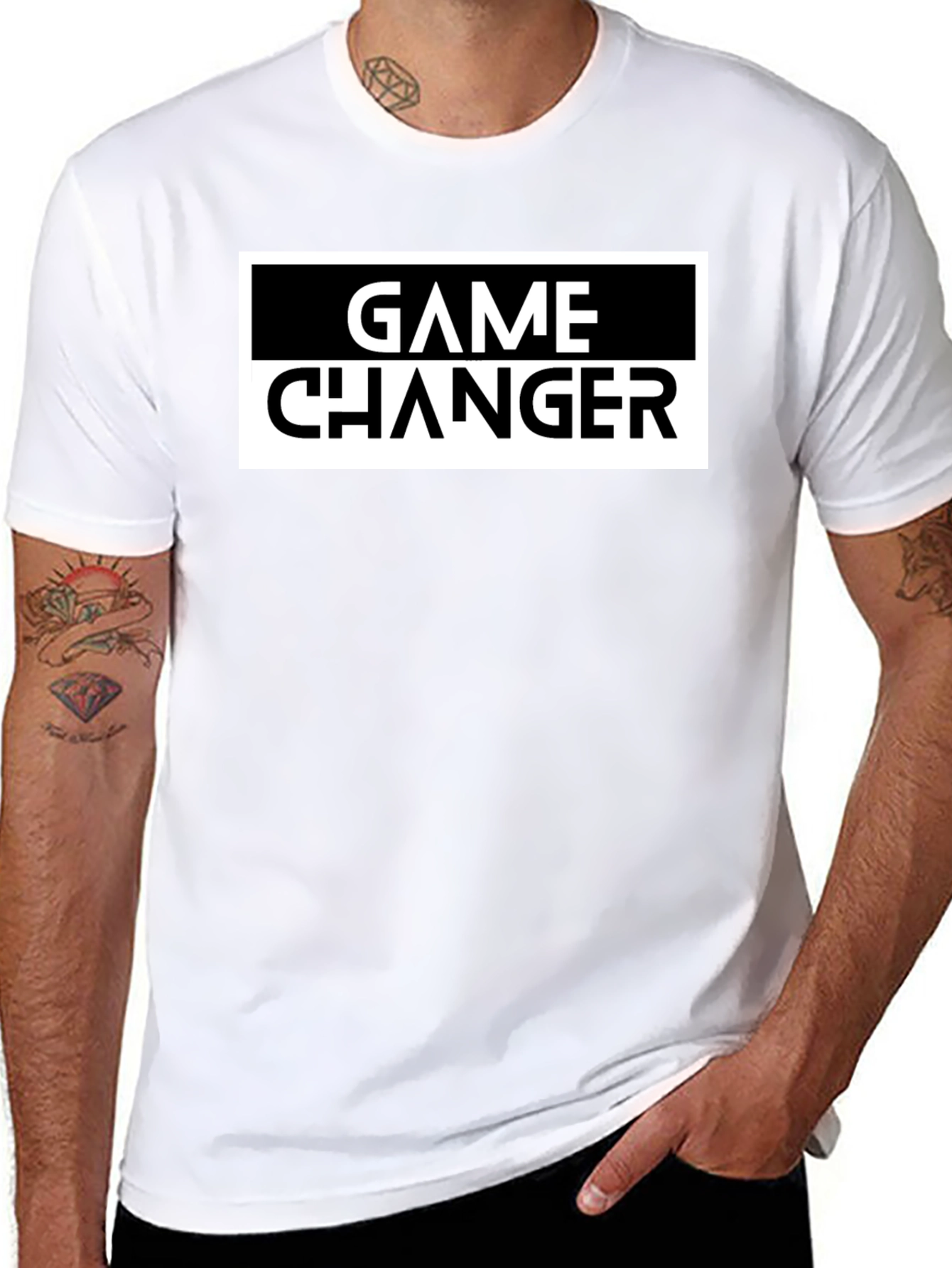 Black Game Changer Graphic T-Shirt - Black view 8