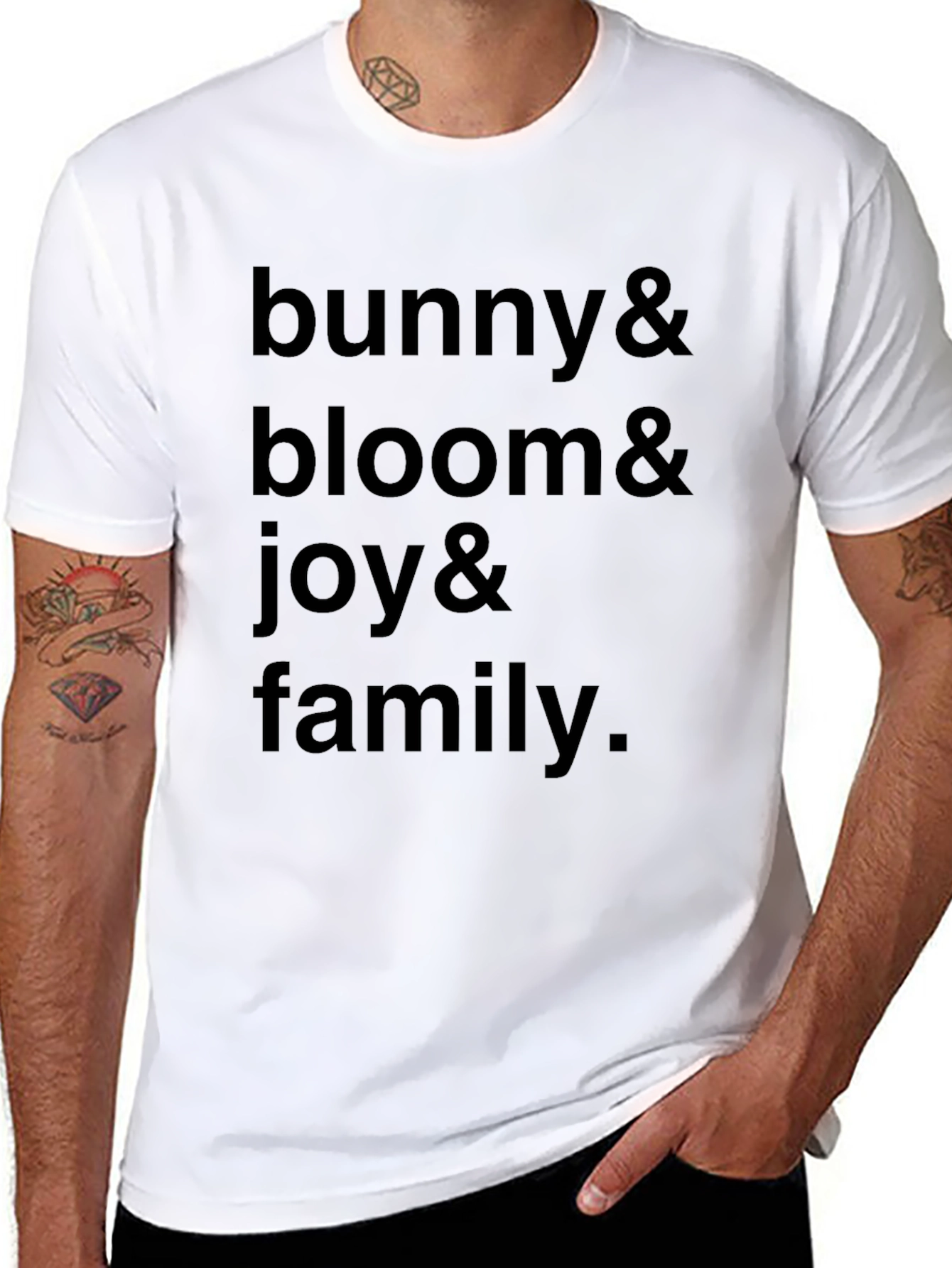 Bunny Bloom Joy Family Graphic Tee - Unisex Casual Shirt - 8