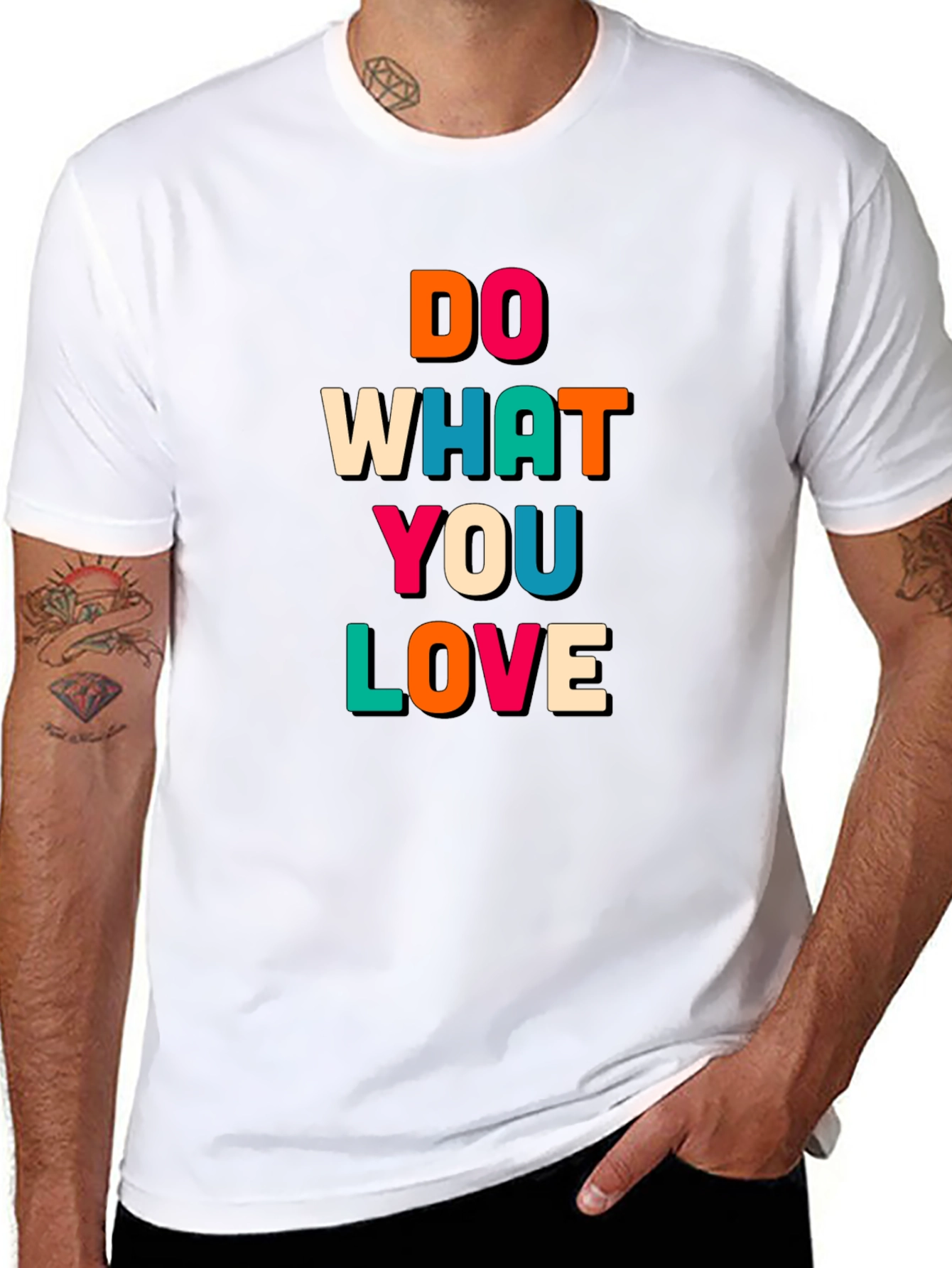 Black Do What You Love Graphic Tee - Black T-Shirt view 8