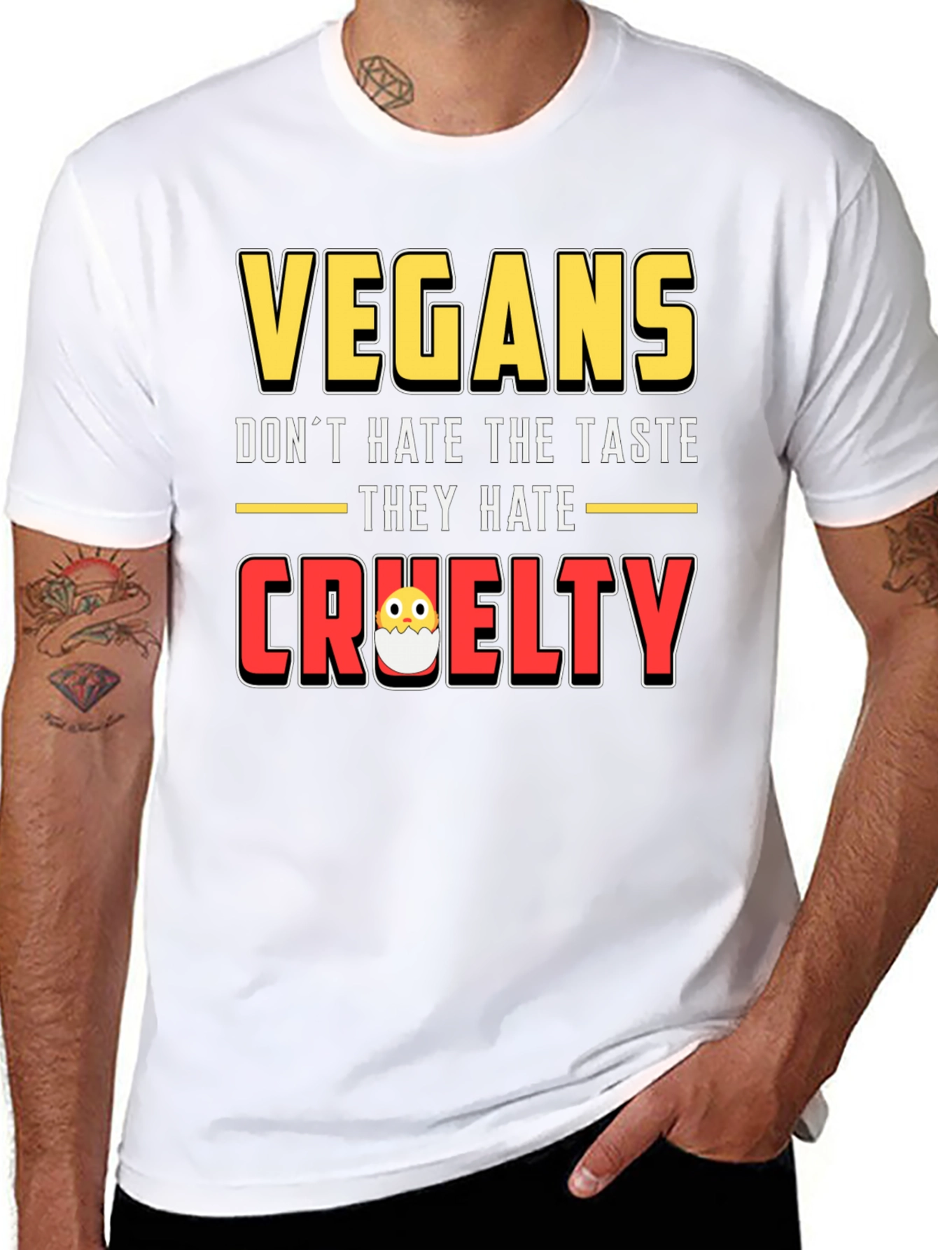 Vegans Hate Cruelty T-Shirt - 8