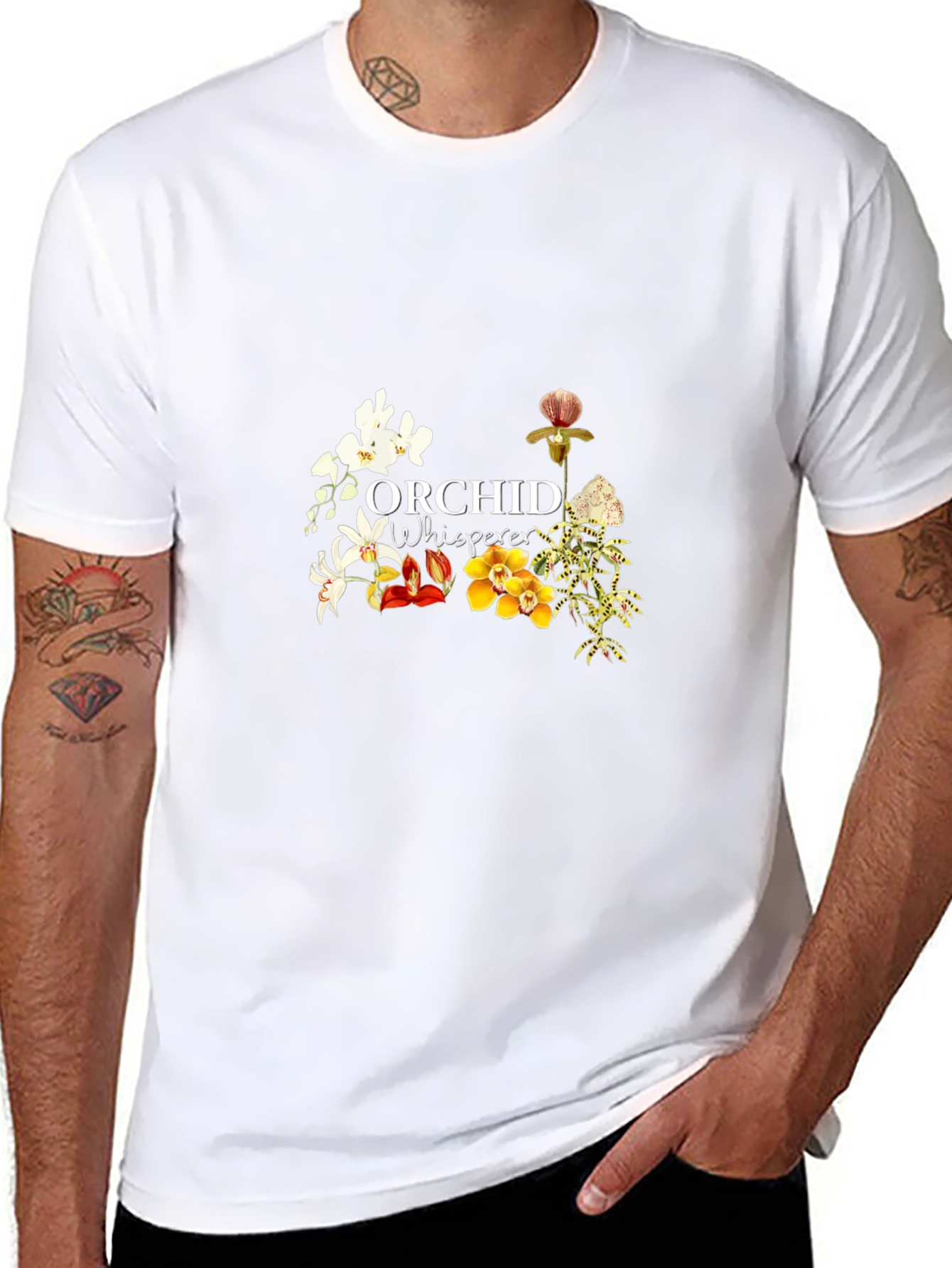 Black Orchid Whisperer Black Graphic Tee view 8