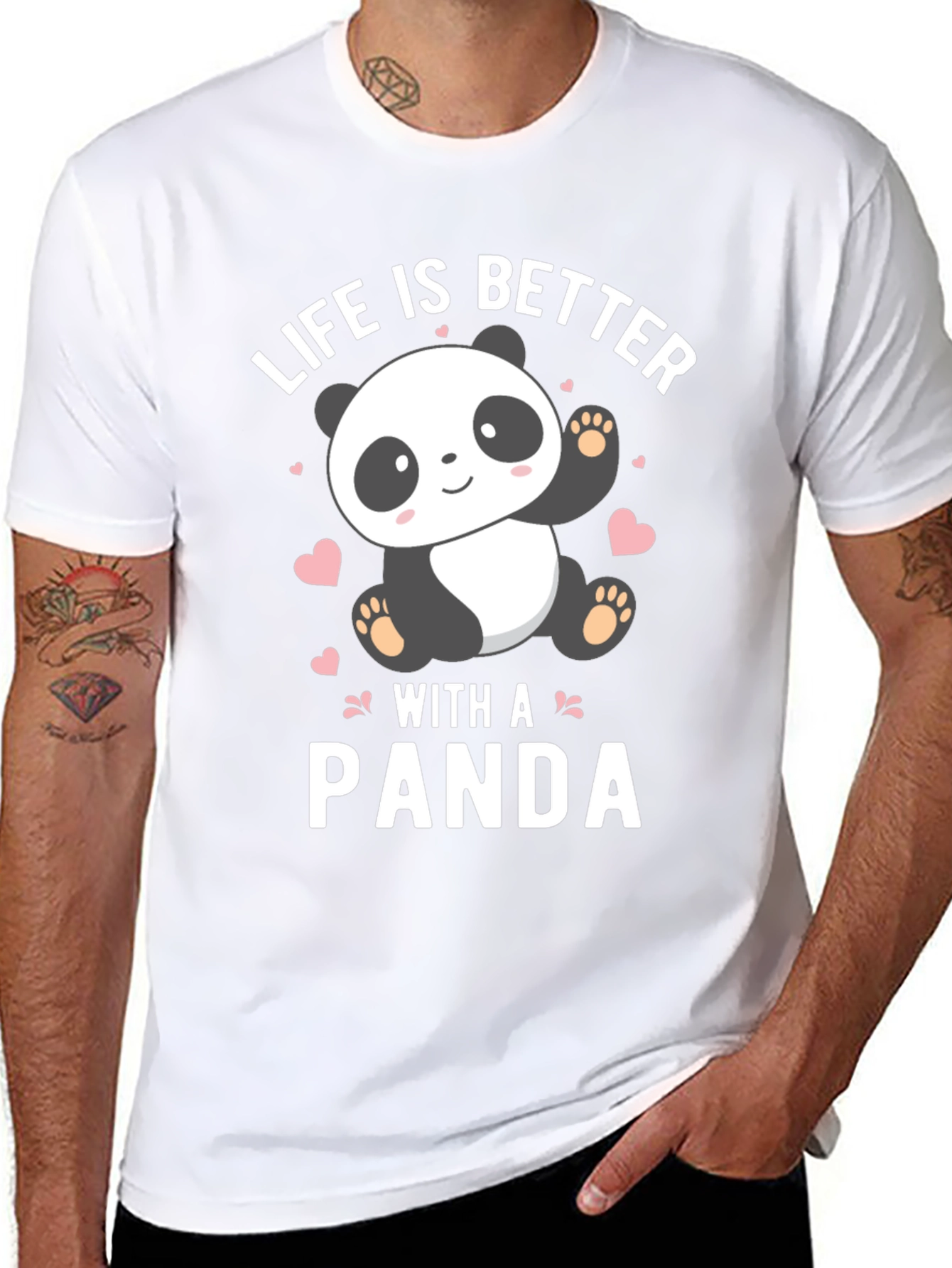 Black Life Is Better With A Panda T-Shirt view 8