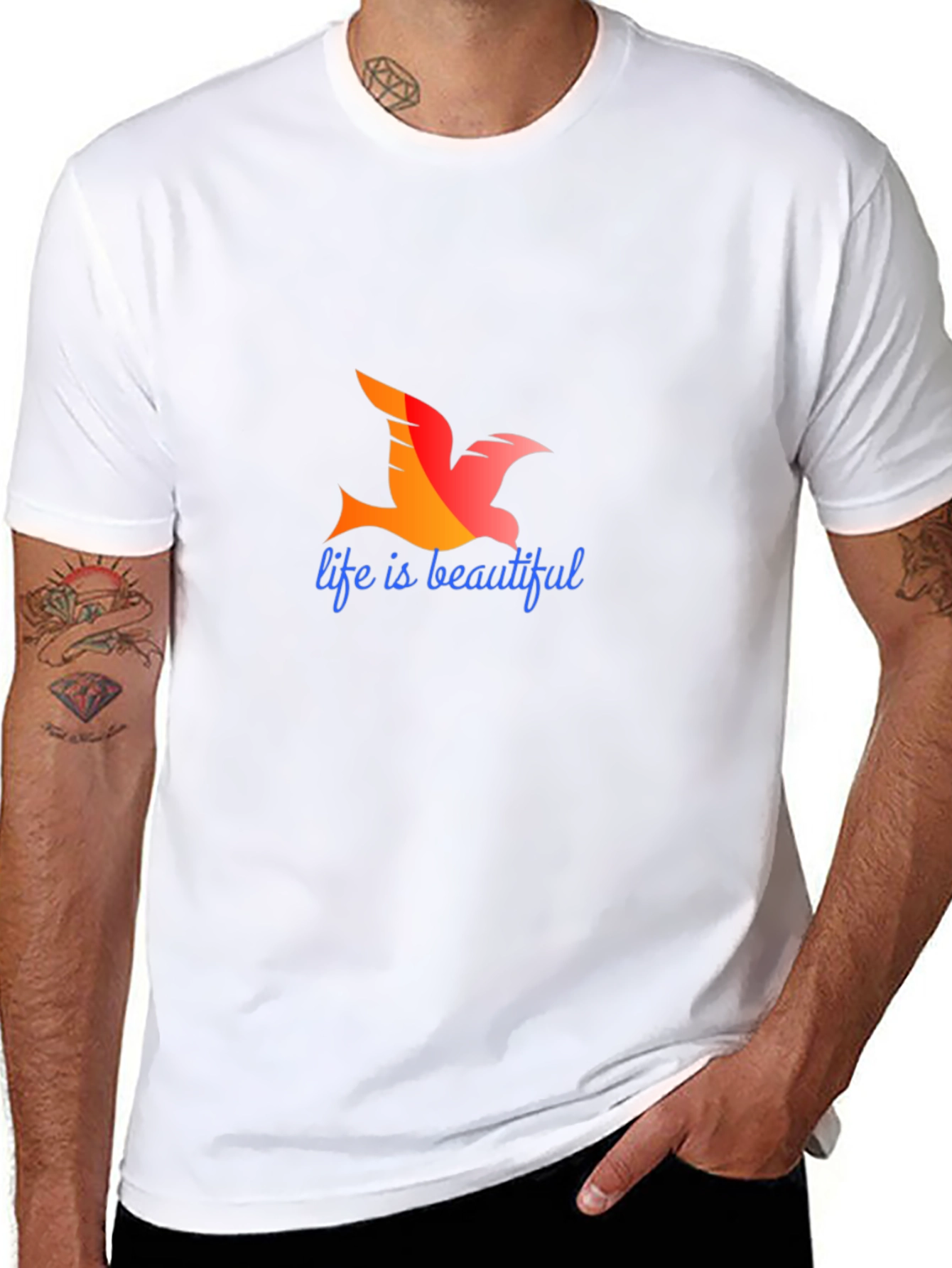 Black Life is Beautiful T-Shirt - Bird Graphic Tee view 8