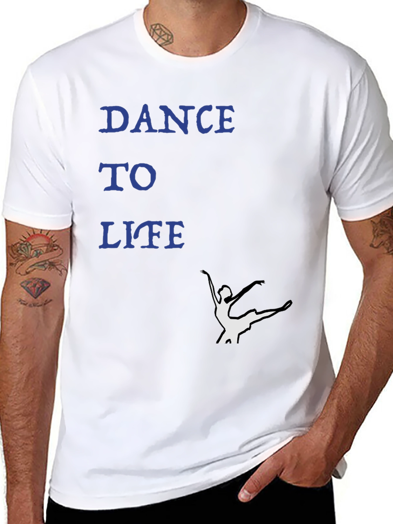 Black Dance to Life Black Graphic Tee view 8