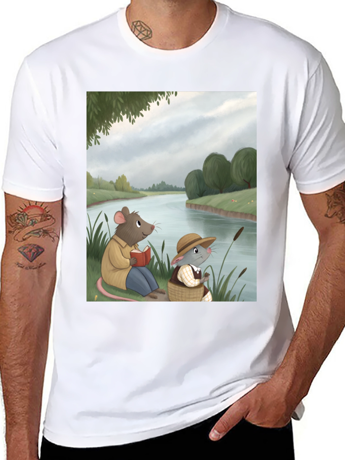 Black Mouse River Reading Tee view 8