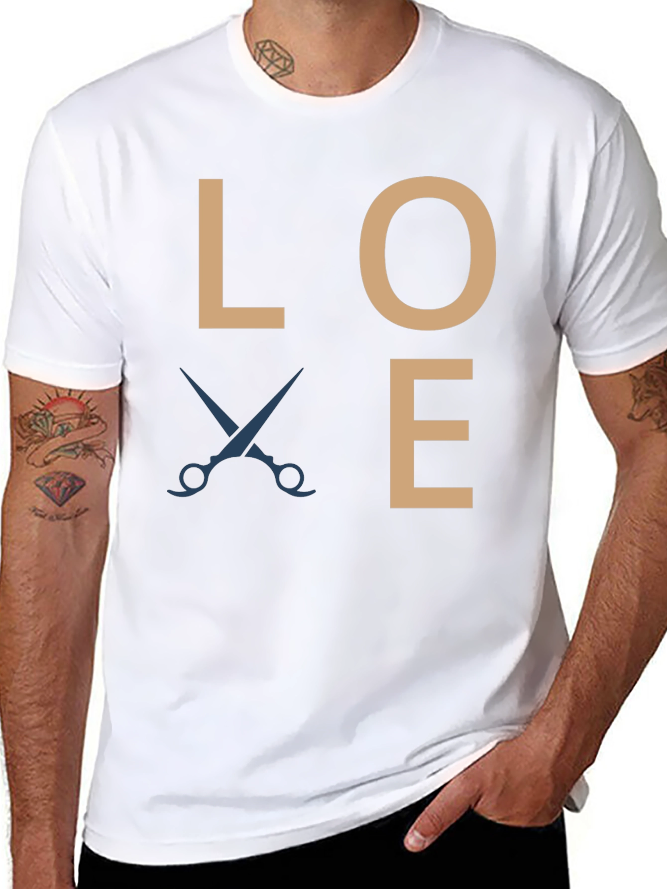 Black Love Hair Stylist T-Shirt - Barber Shop Tee view 8