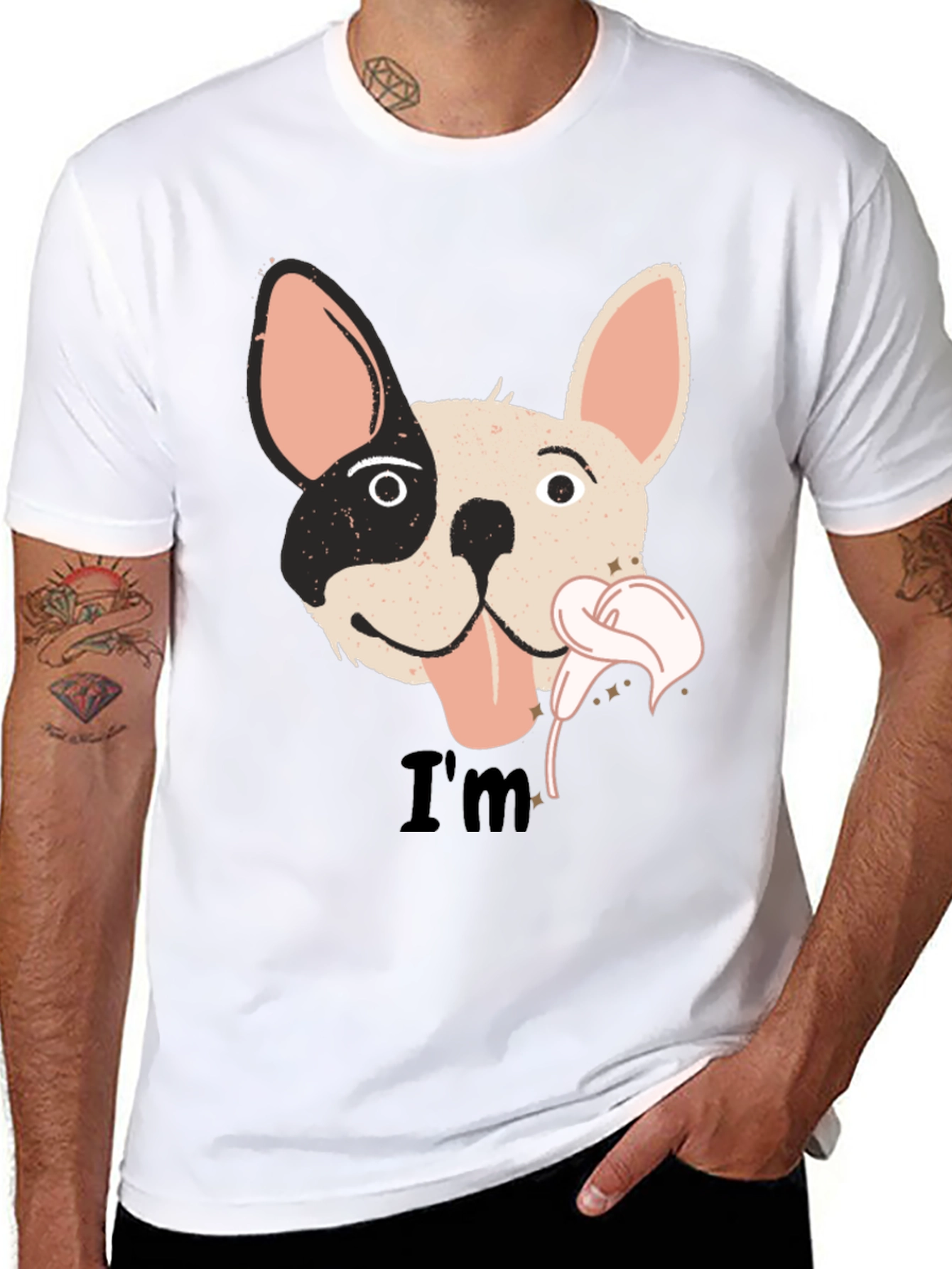 Black Dog Graphic Black T-Shirt view 8