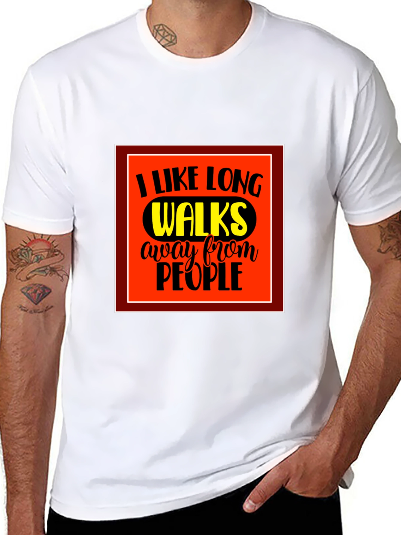 Black Long Walks T-Shirt view 8