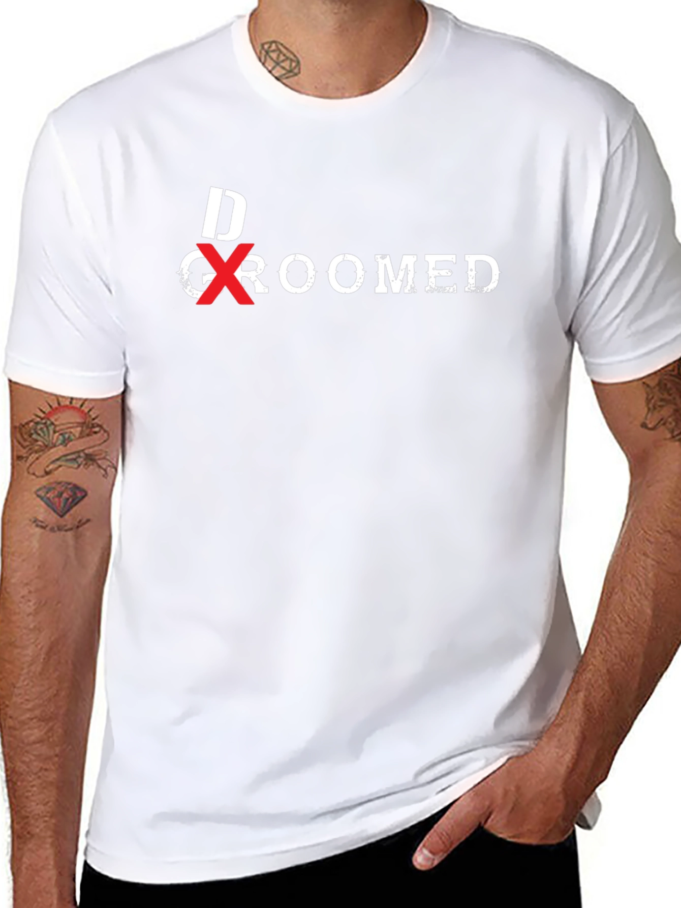 Black De-Groomed Graphic Tee - Anti-Grooming view 8