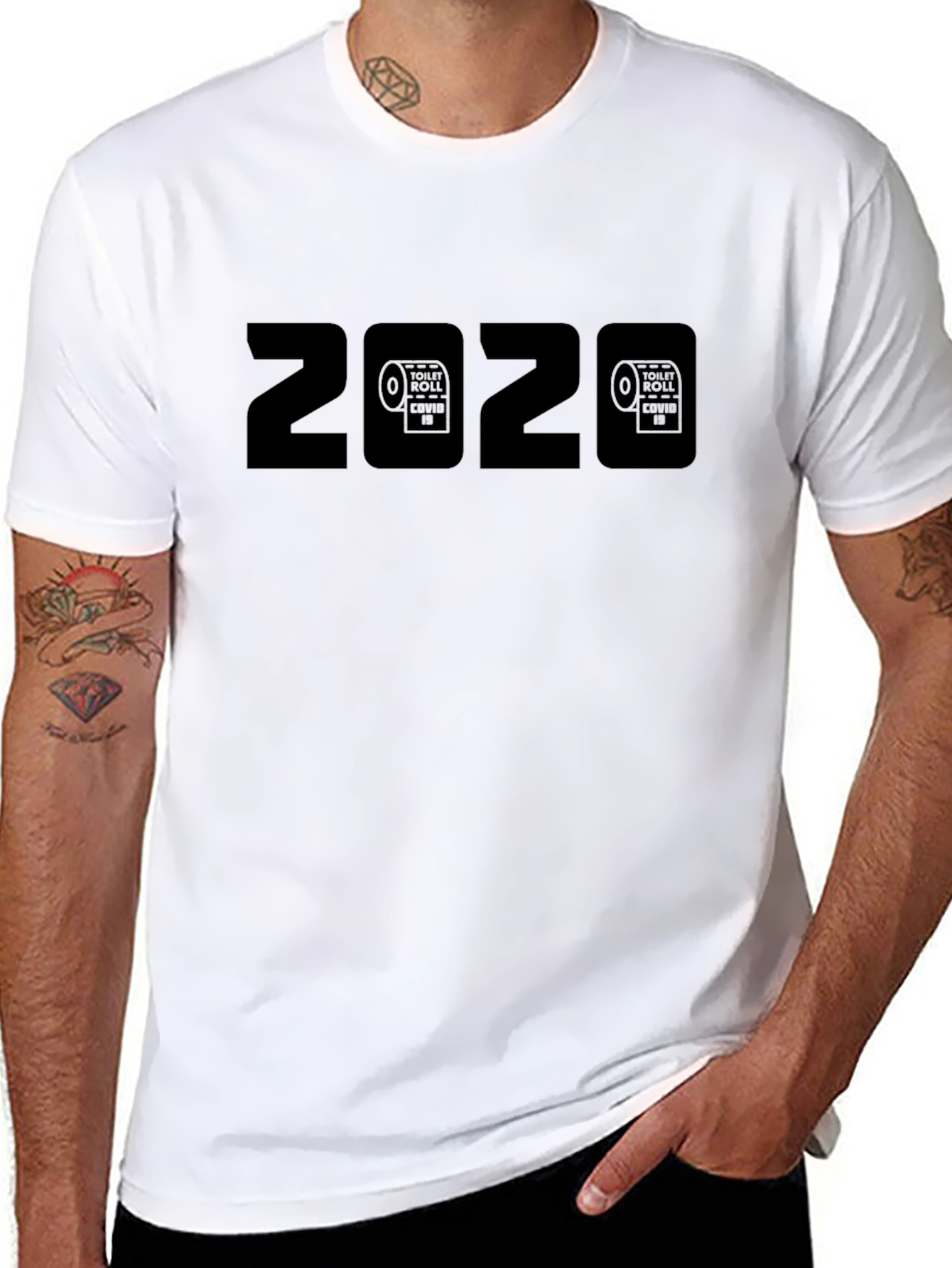 Black 2020 Toilet Paper Covid-19 T-Shirt view 8
