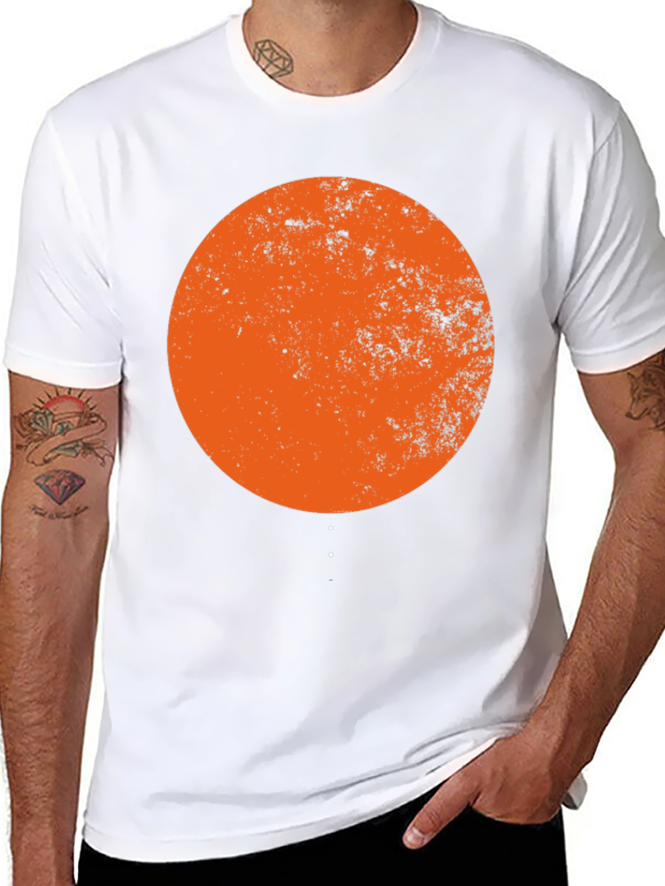 Black Retro Circle Graphic Tee - Stylish Comfort view 8