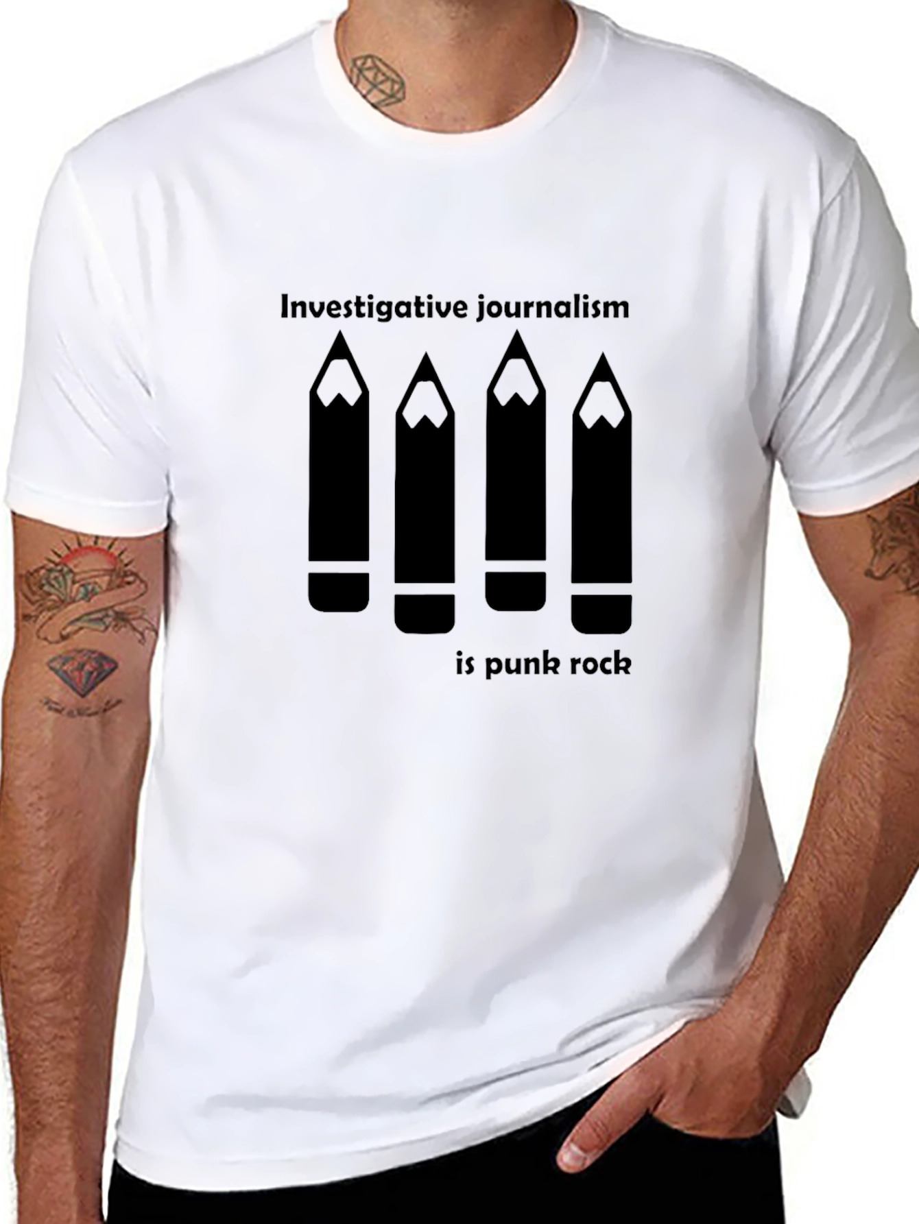 Black Investigative Journalism Is Punk Rock T-Shirt view 8