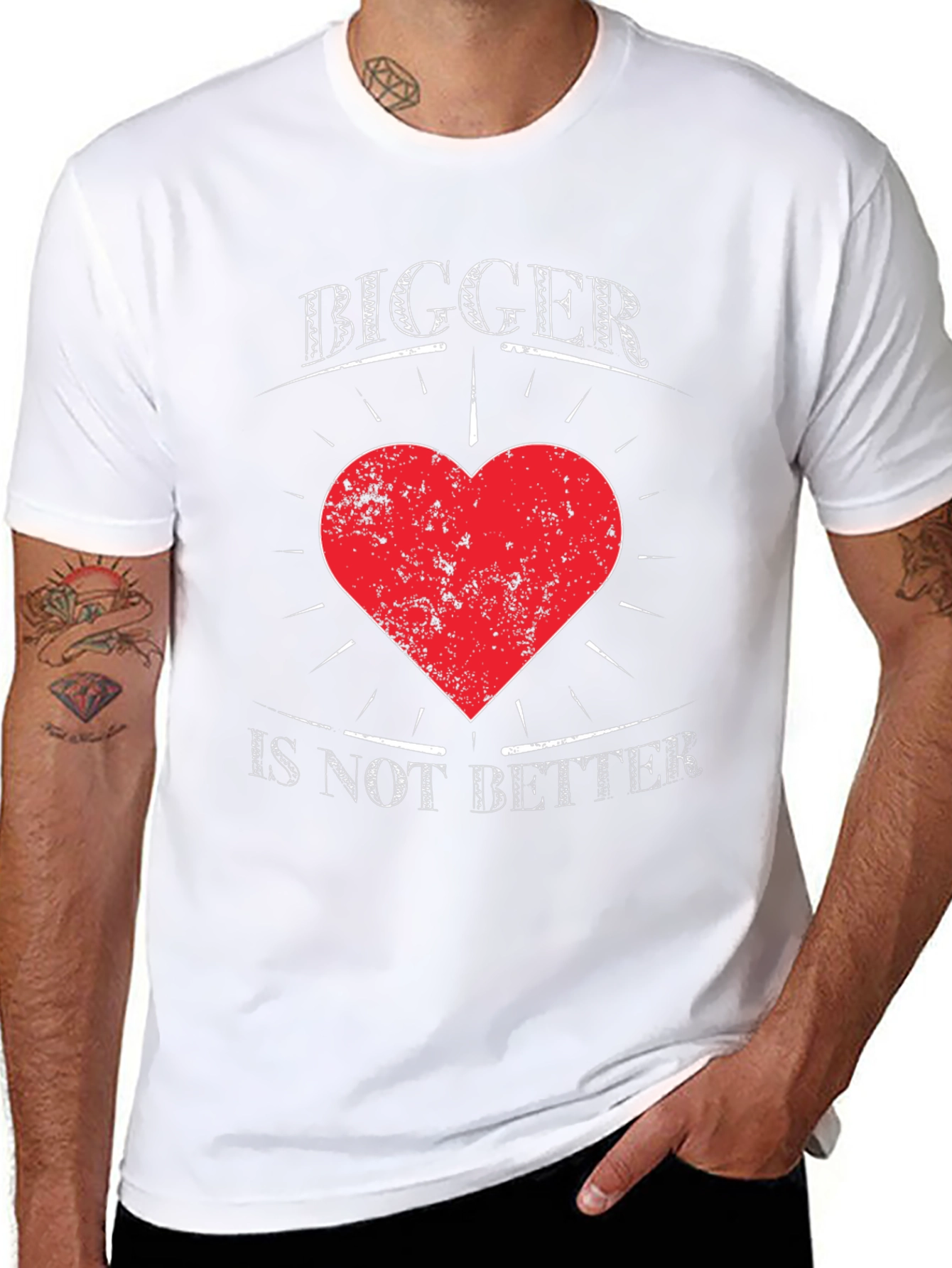 Black Bigger Is Not Better T-Shirt view 8
