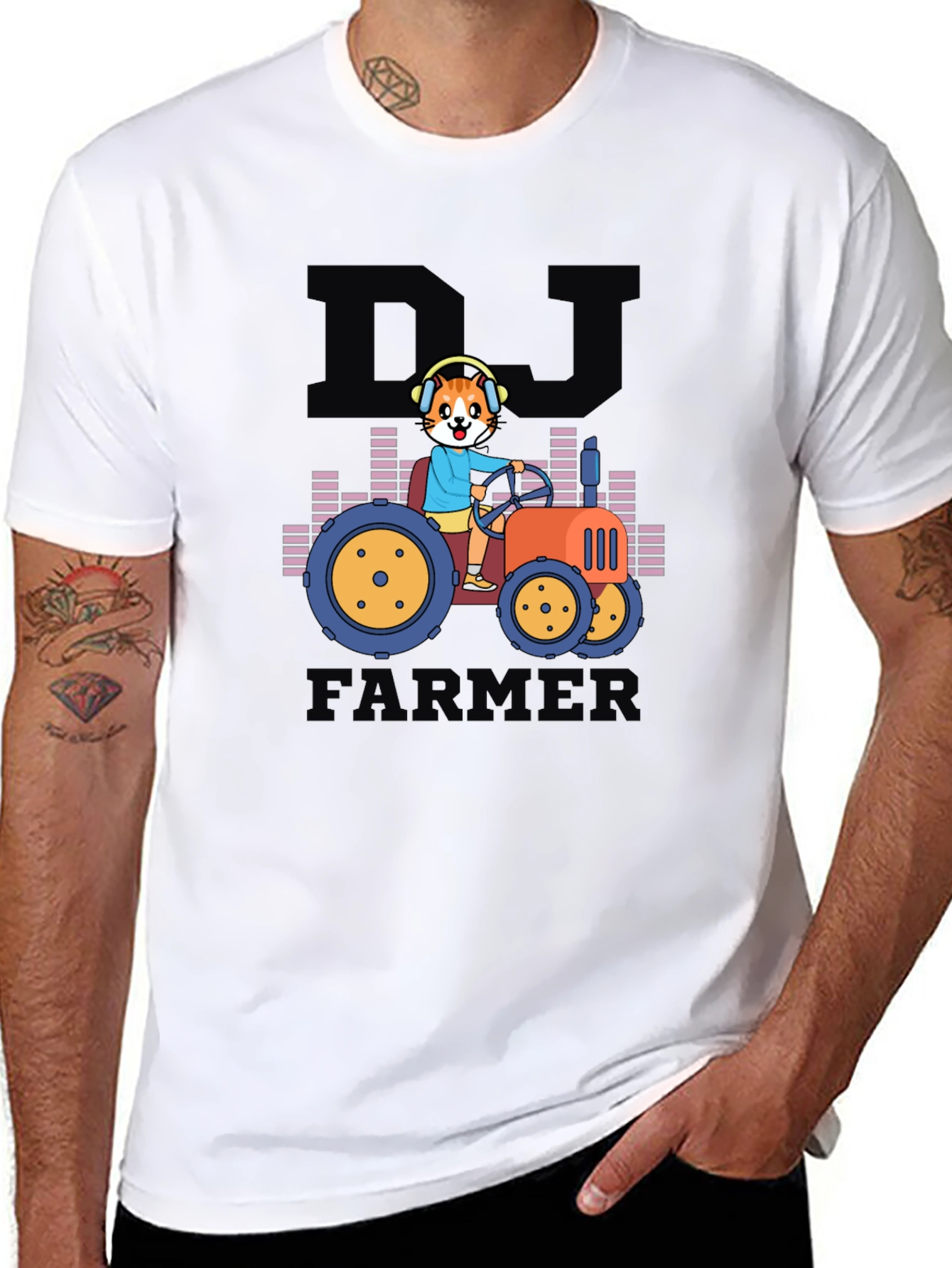 Black DJ Farmer Graphic Tee - Black T-Shirt view 8