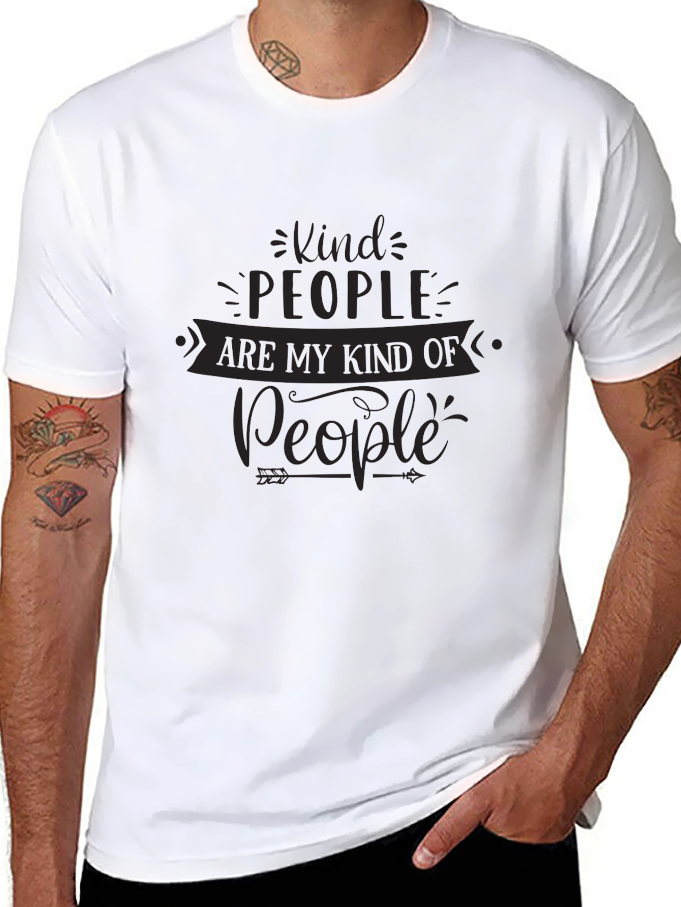 Black Kind People T-Shirt: Soft, Stylish, and Meaningful view 8
