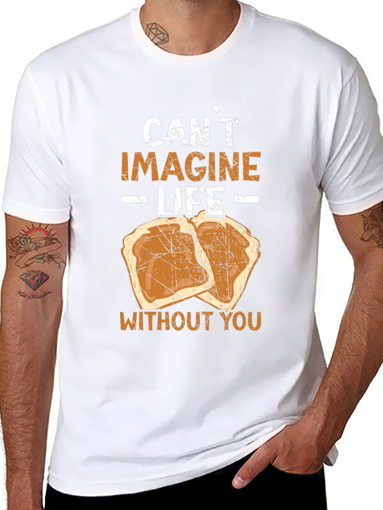 Black Peanut Butter & Jelly "Can't Imagine Life" Graphic Tee view 8
