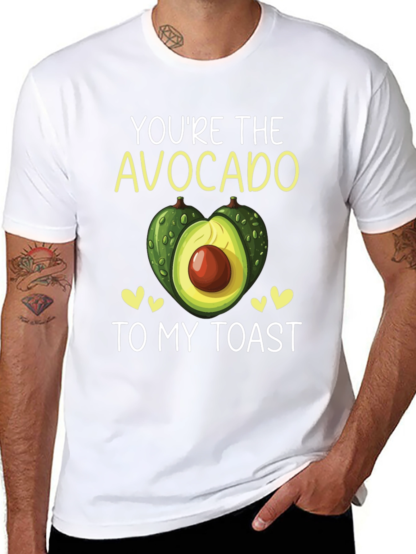 Black You're the Avocado to My Toast T-Shirt view 8