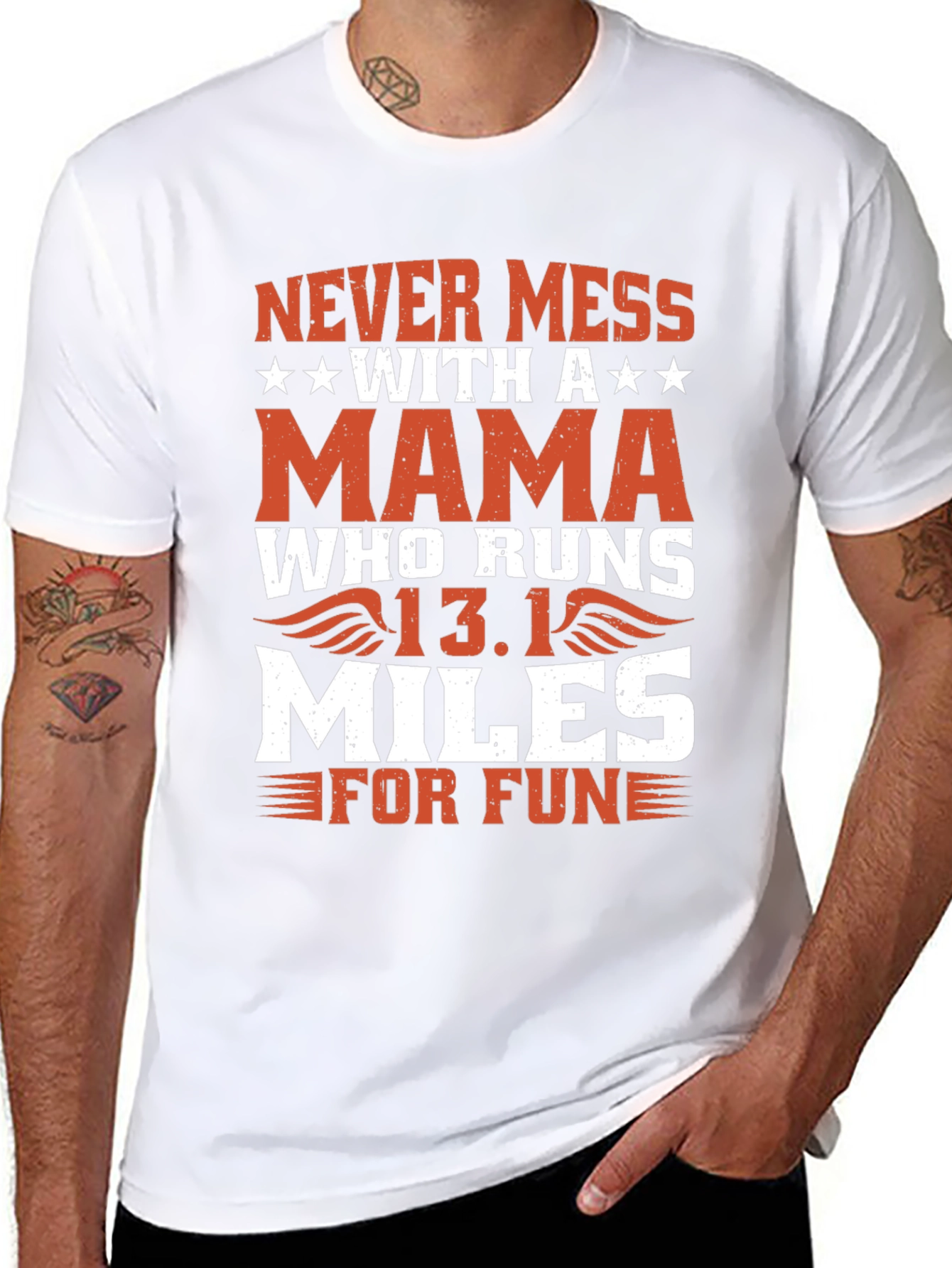 Black Never Mess With a Mama Who Runs T-Shirt view 8