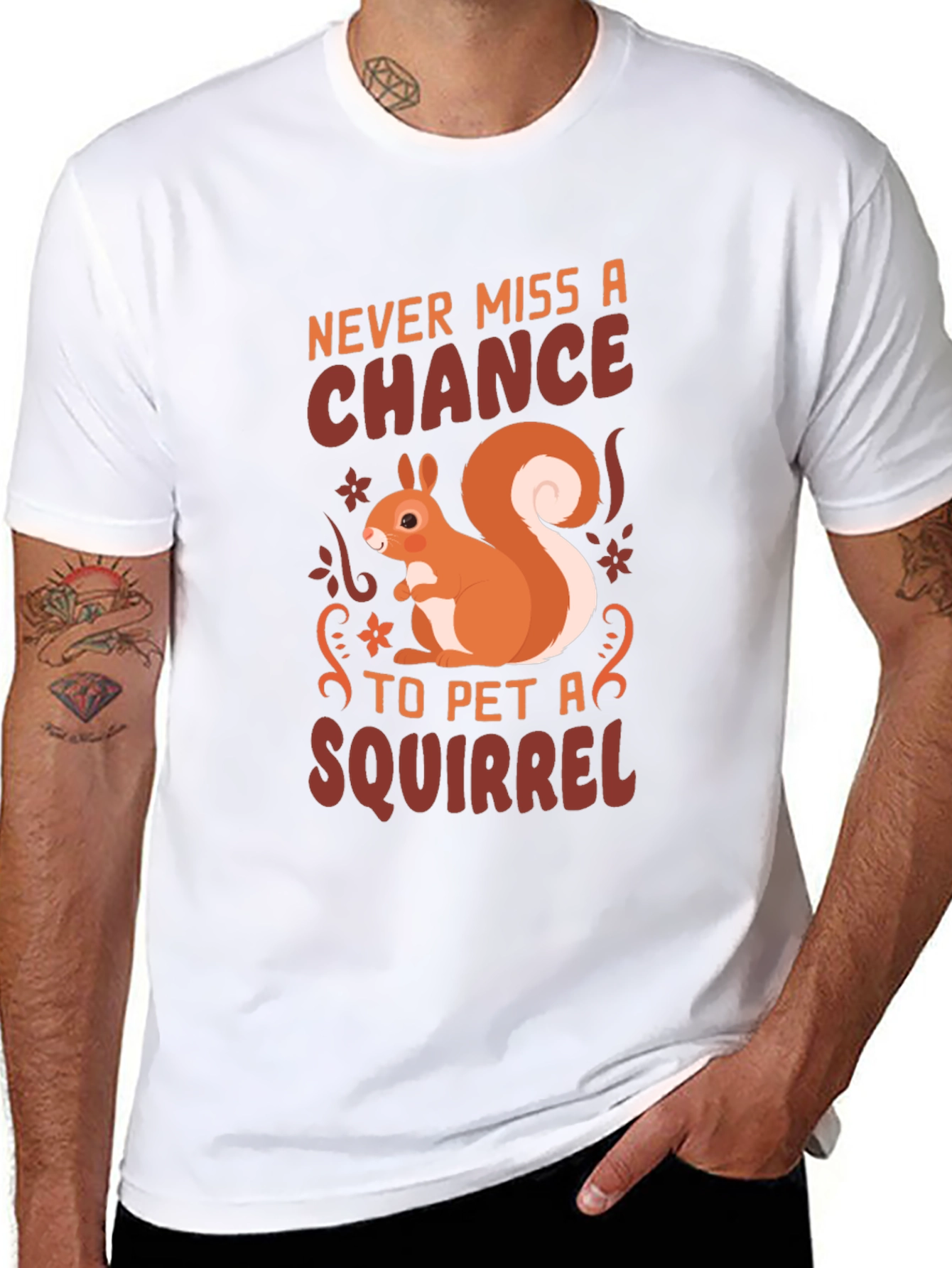 Black Squirrel Lover T-Shirt - Never Miss a Chance view 8