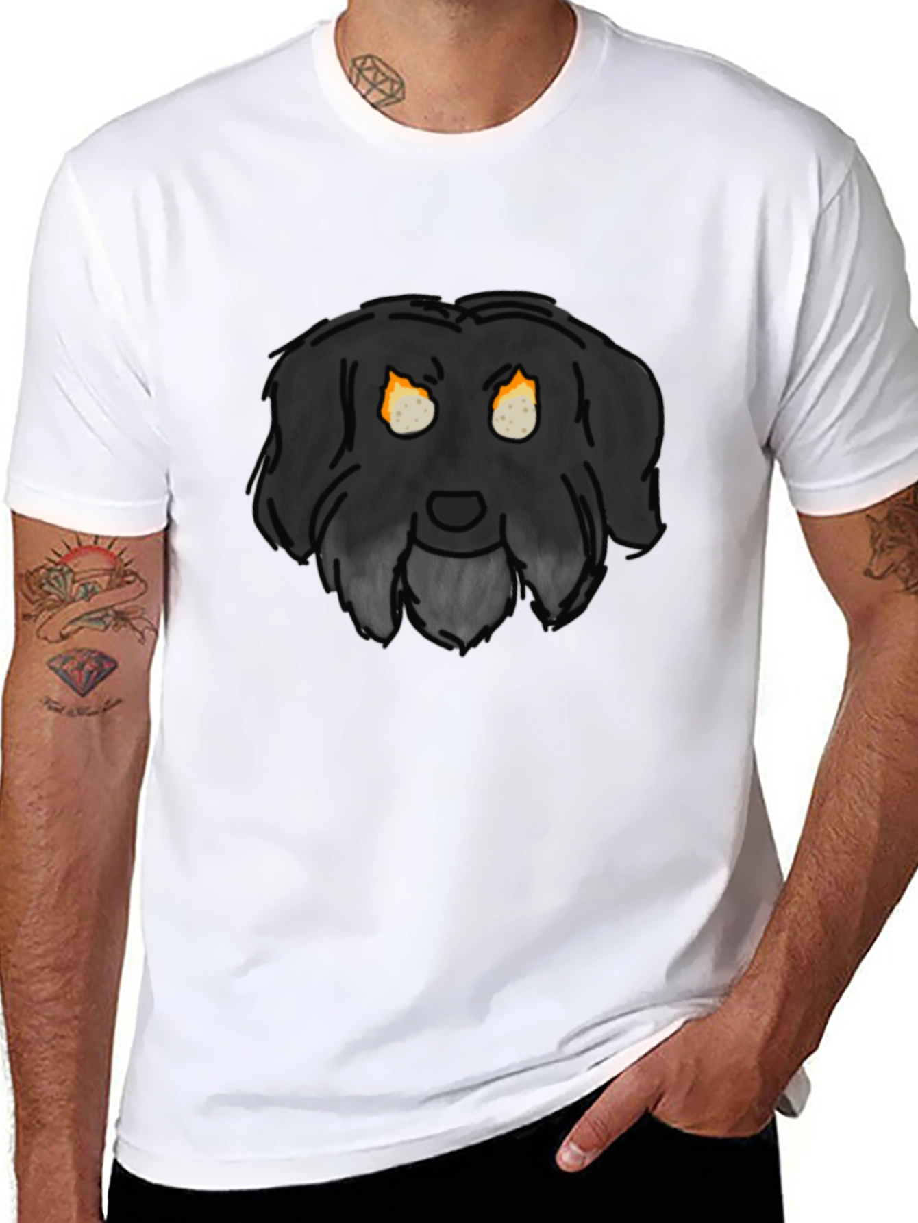 Black Black Dog Graphic T-Shirt view 8