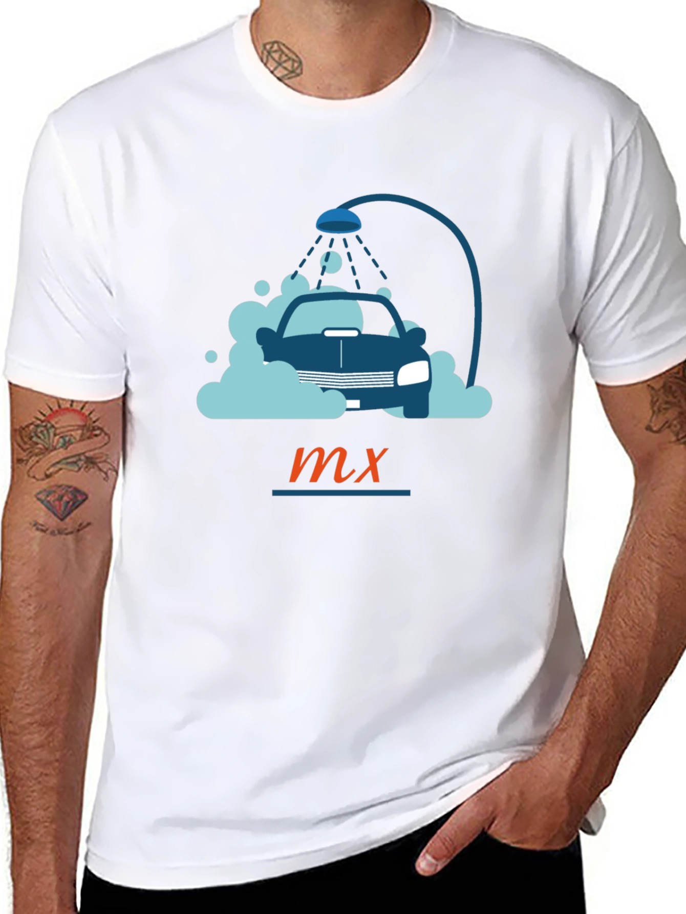 Black Black Car Wash Graphic T-Shirt view 8