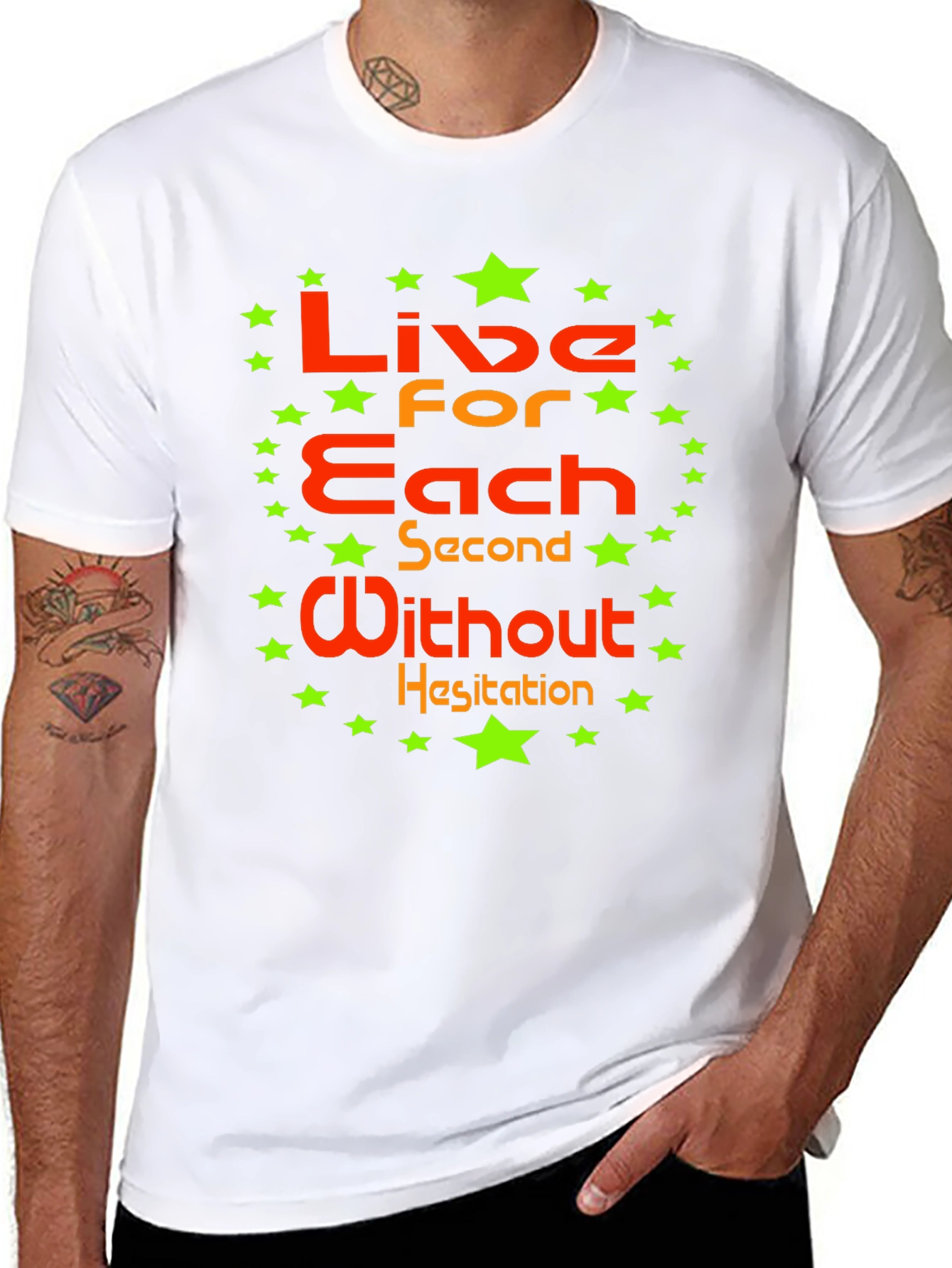 Black Live for Each Second T-Shirt view 8