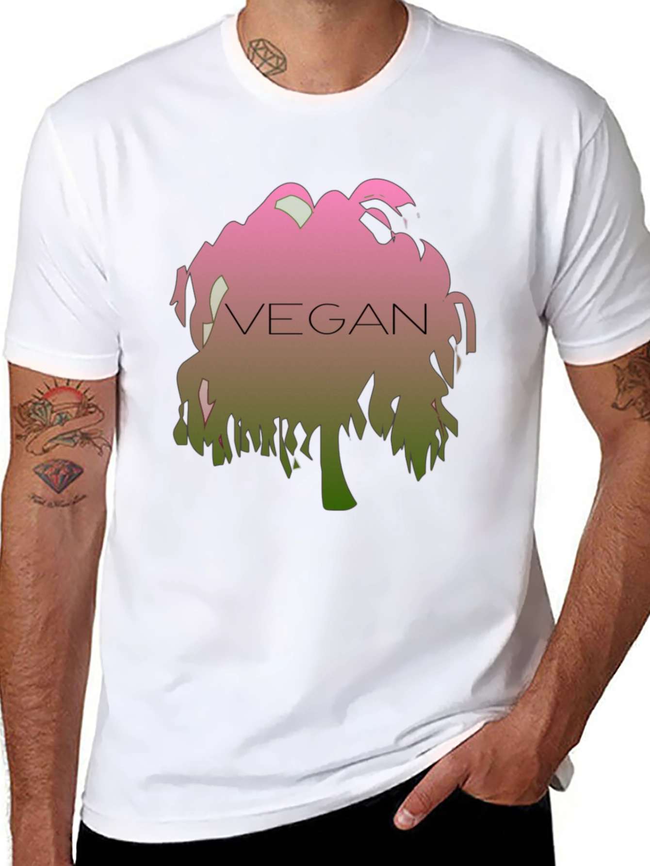 Black Vegan Graphic T-Shirt - Stylish and Comfortable view 8