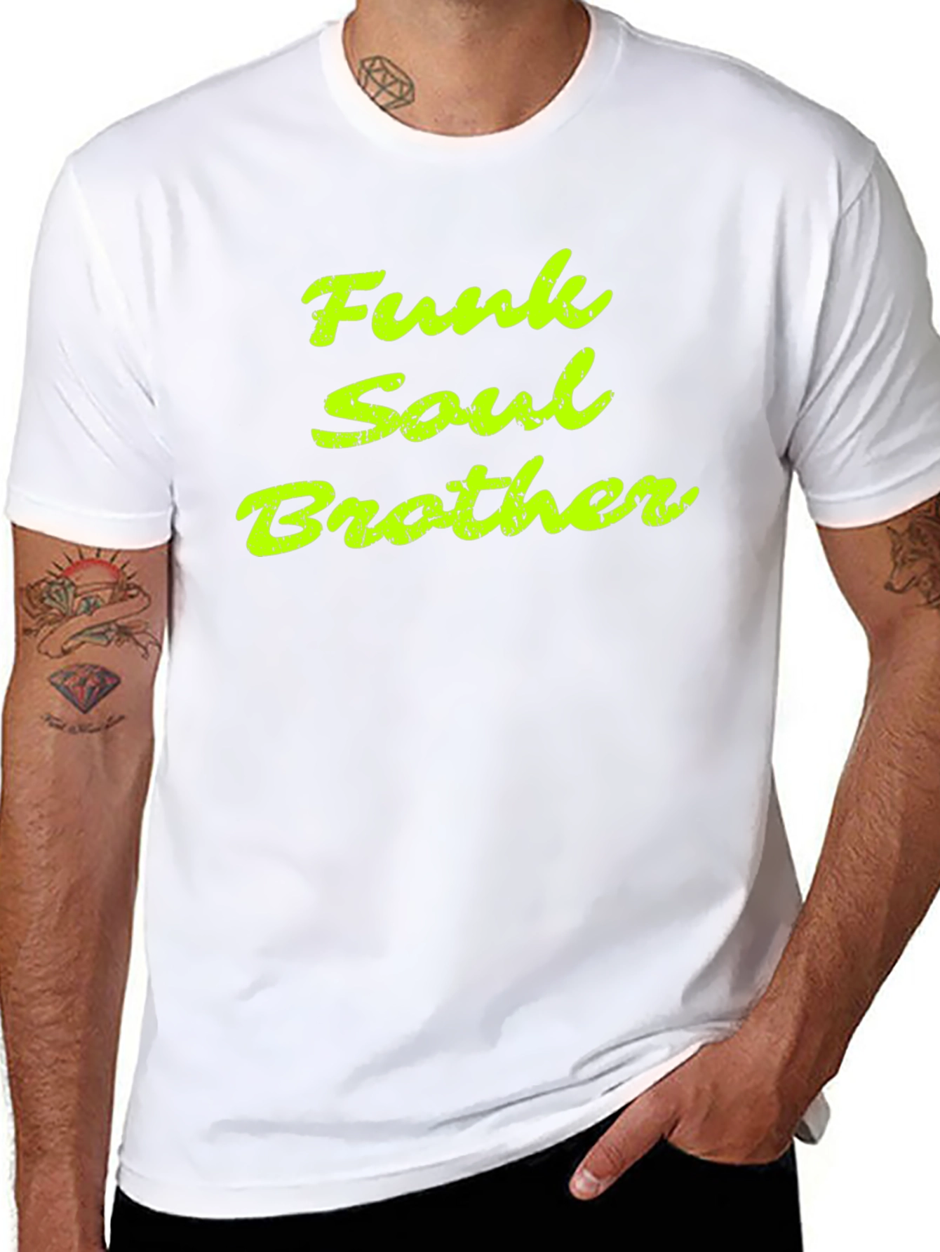 Black Funk Soul Brother Graphic Tee - Classic Black T-Shirt view 8