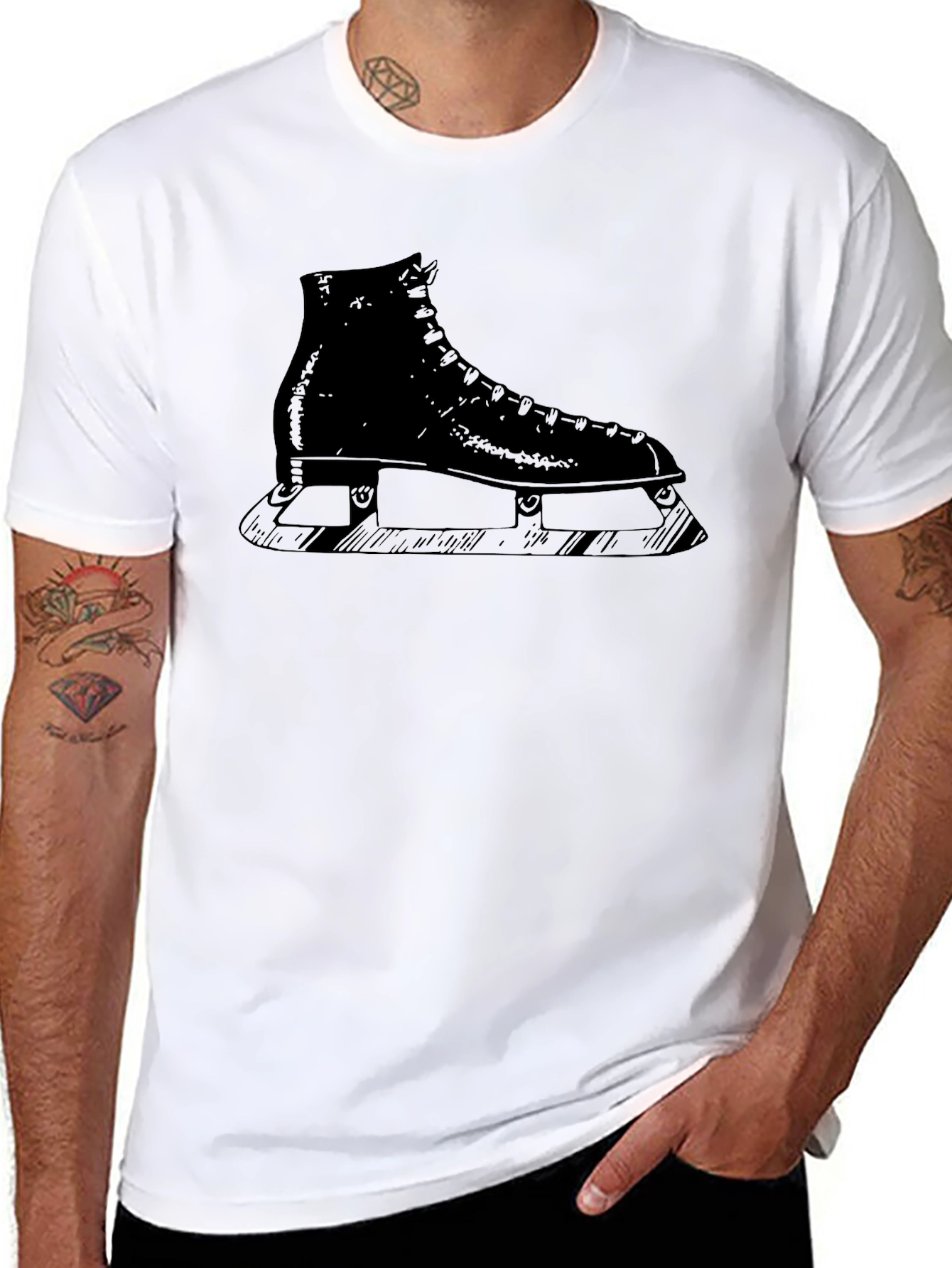 Black Skate Graphic T-Shirt - Cool & Casual view 8