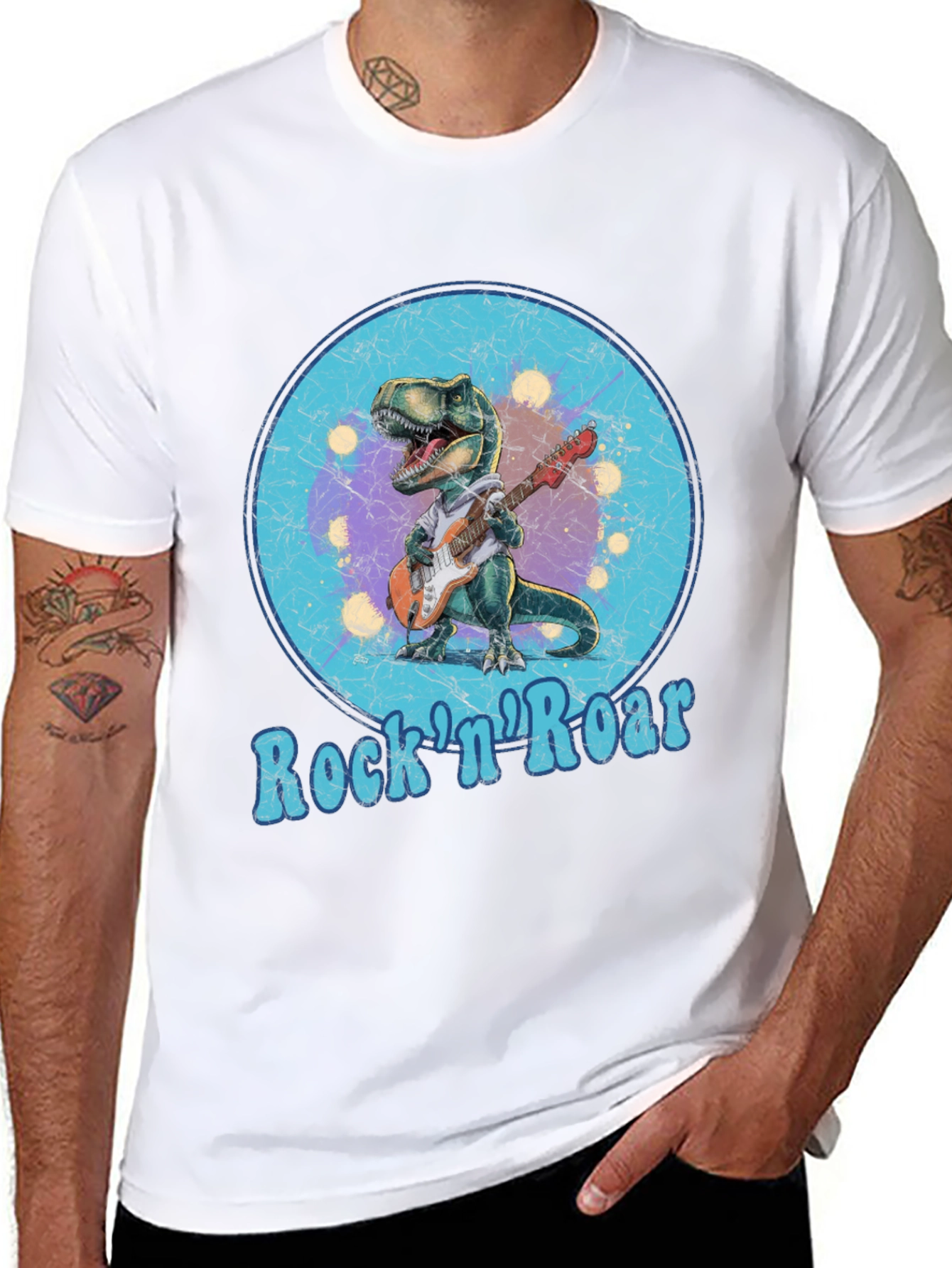 Black Rock 'n' Roar Dinosaur Graphic Tee view 8