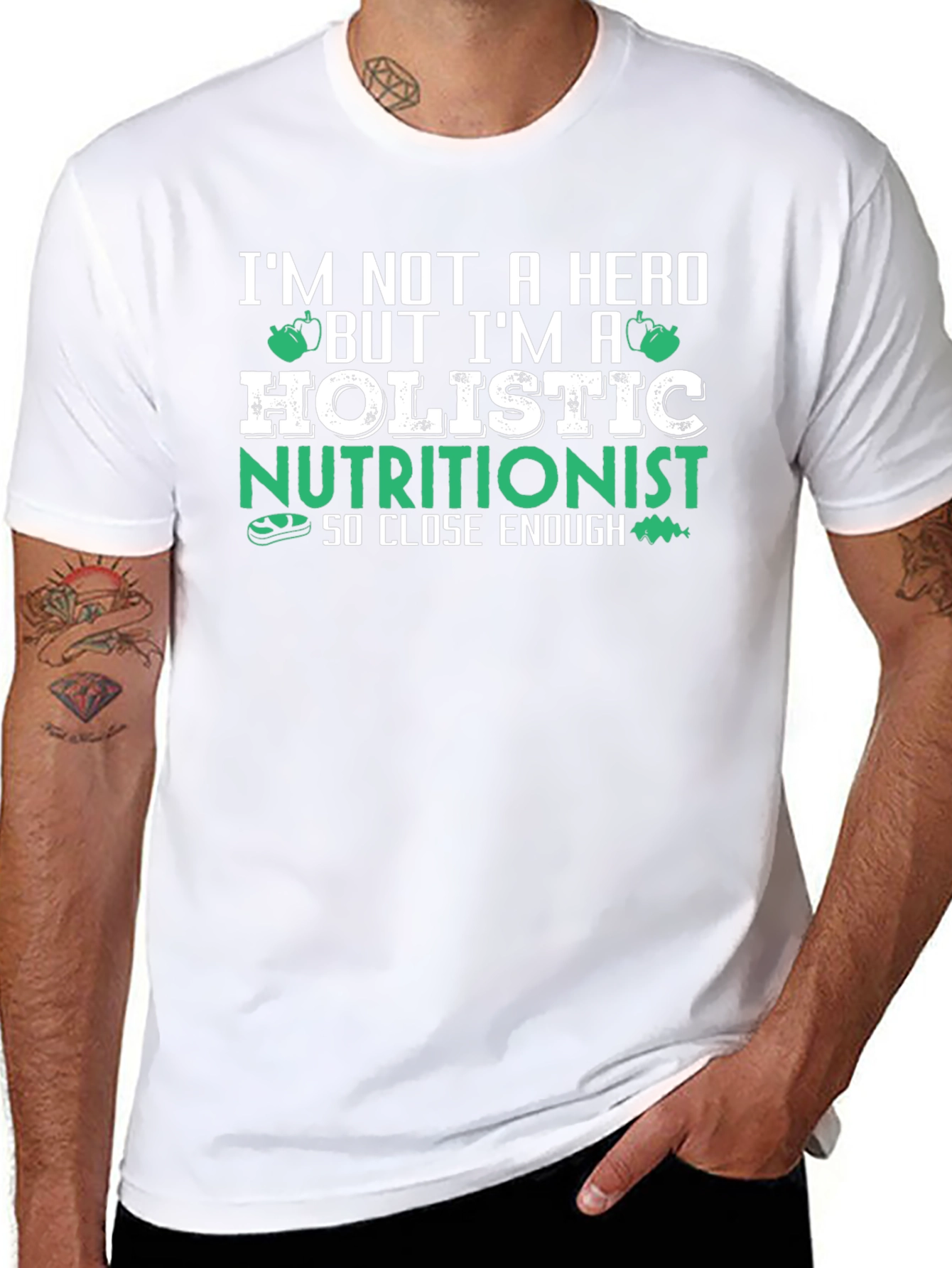 Holistic Nutritionist T-Shirt - Funny Health Food Tee - 8