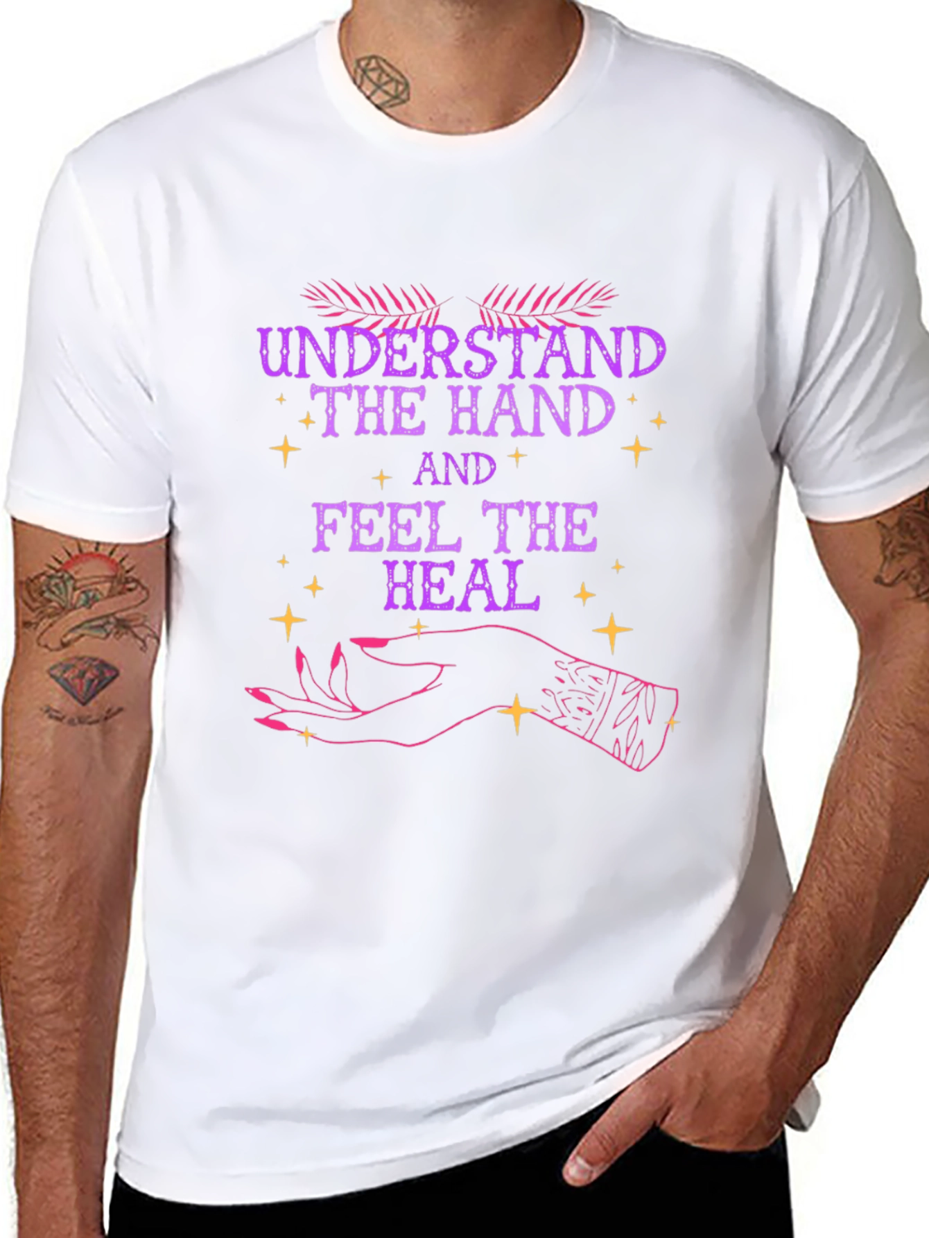 Black Understand the Hand Graphic T-Shirt view 8