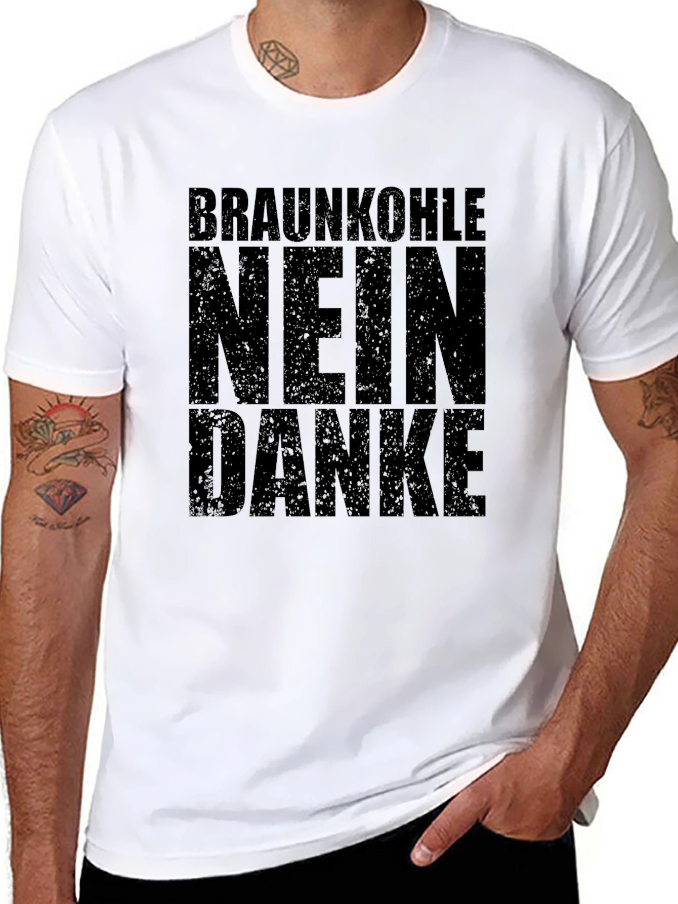 Black Braunkohle Nein Danke T-Shirt view 8