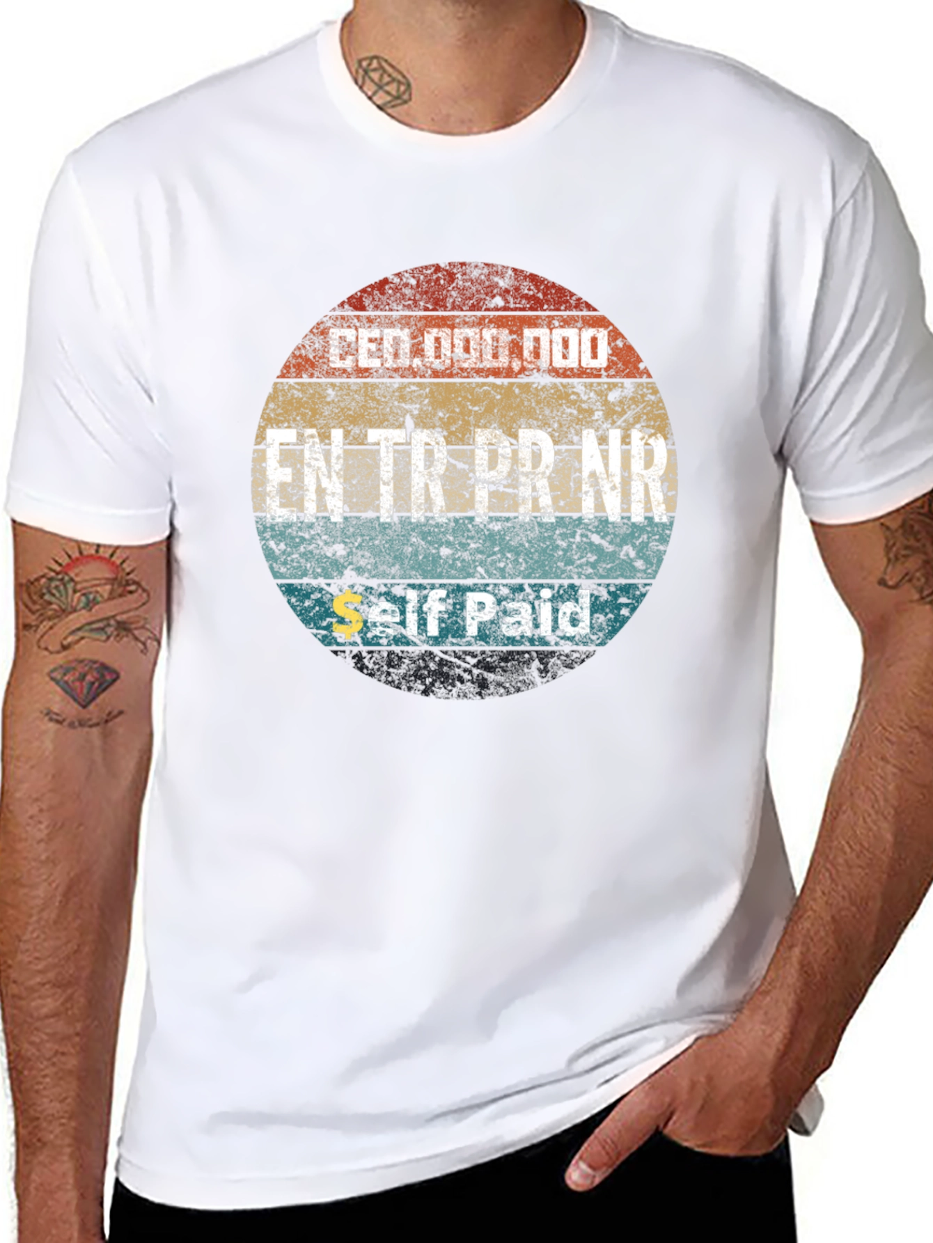 Black CEO Entrepreneur Self-Made Graphic T-Shirt view 8