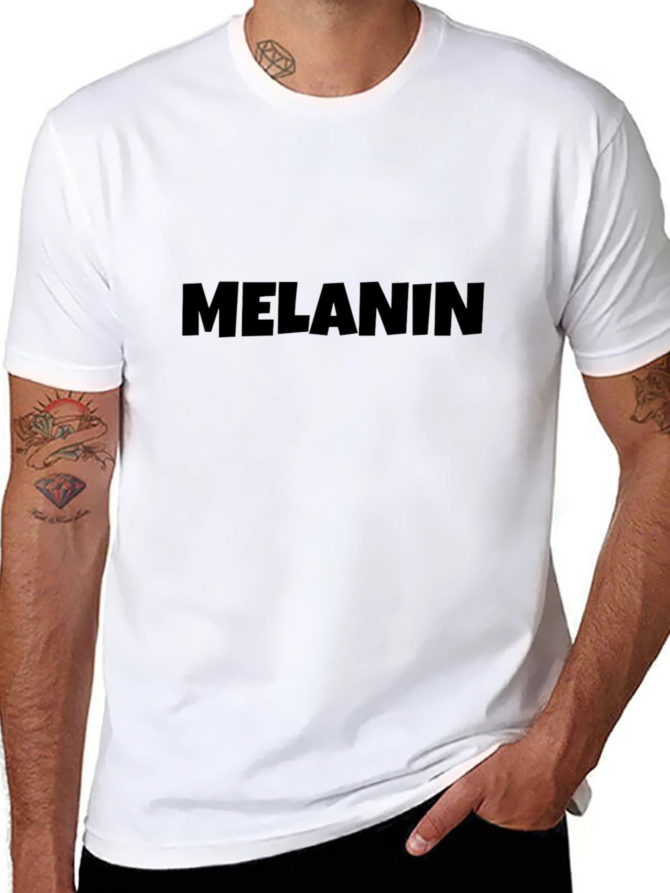 Black Melanin Pride Black T-Shirt view 8