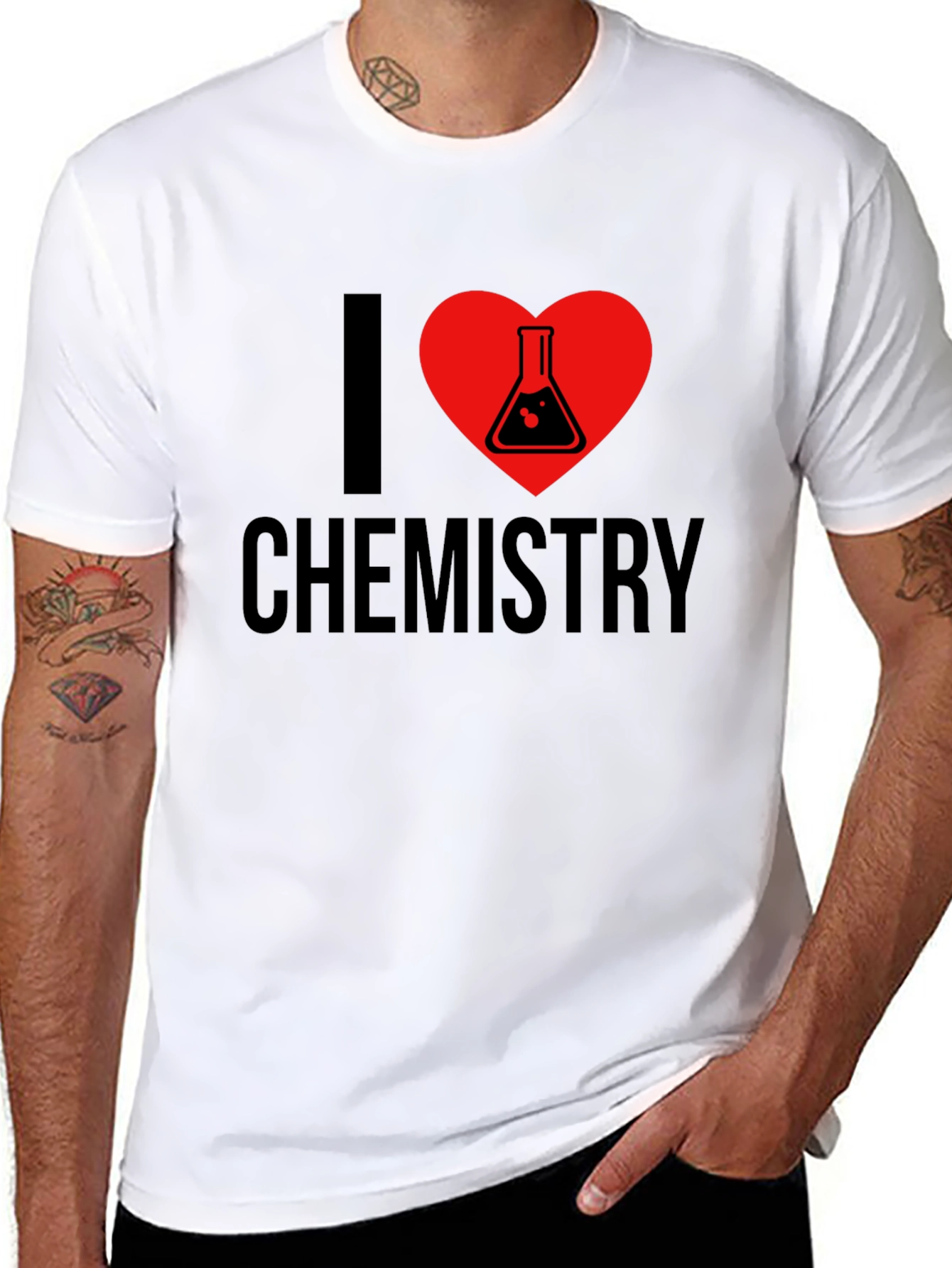 Black I Heart Chemistry Black T-Shirt view 8
