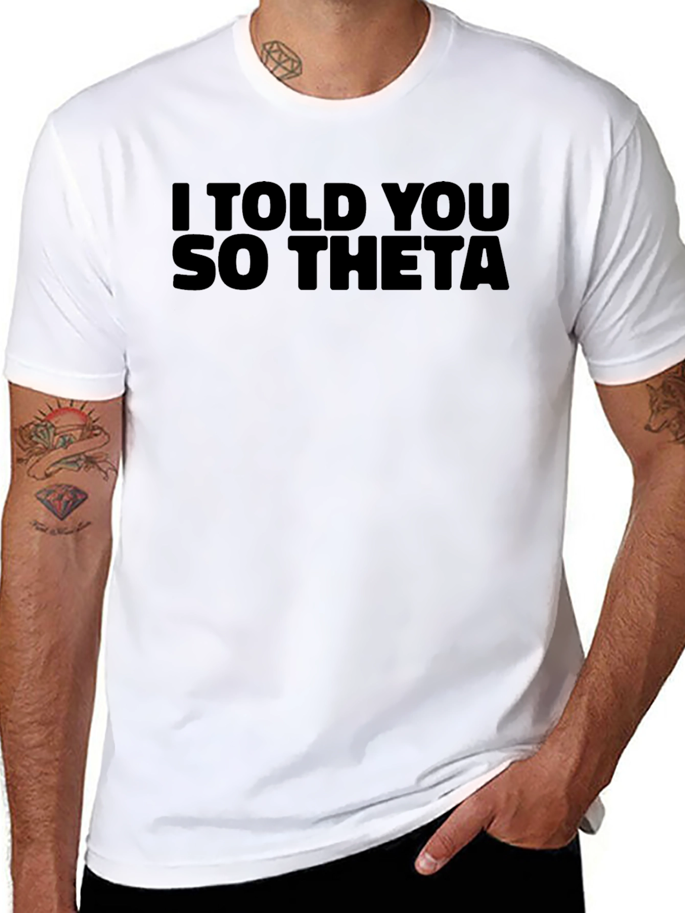 Black I Told You So Theta Black T-Shirt view 8