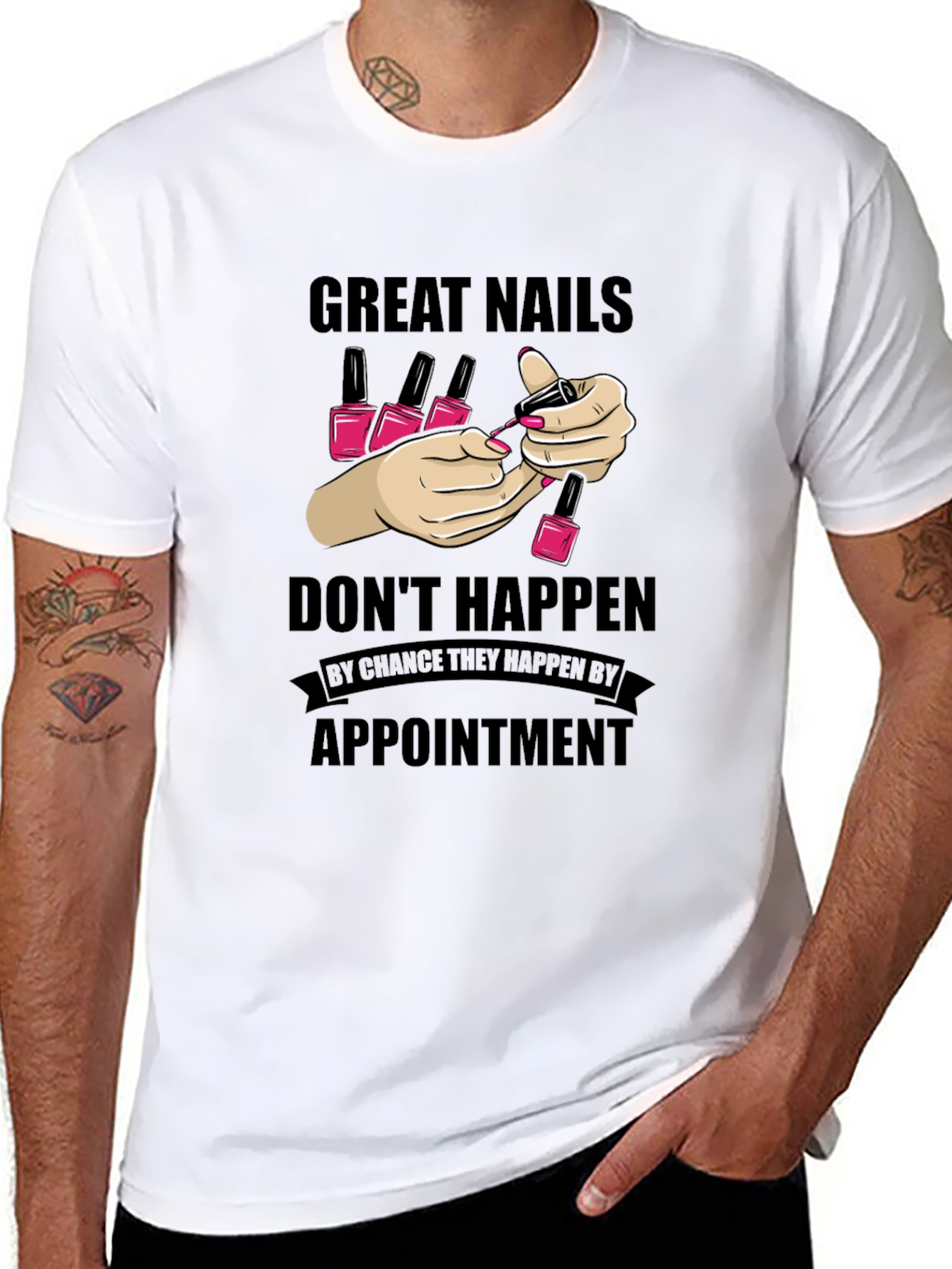 Great Nails Appointment T-Shirt, Nail Salon Tee - 8