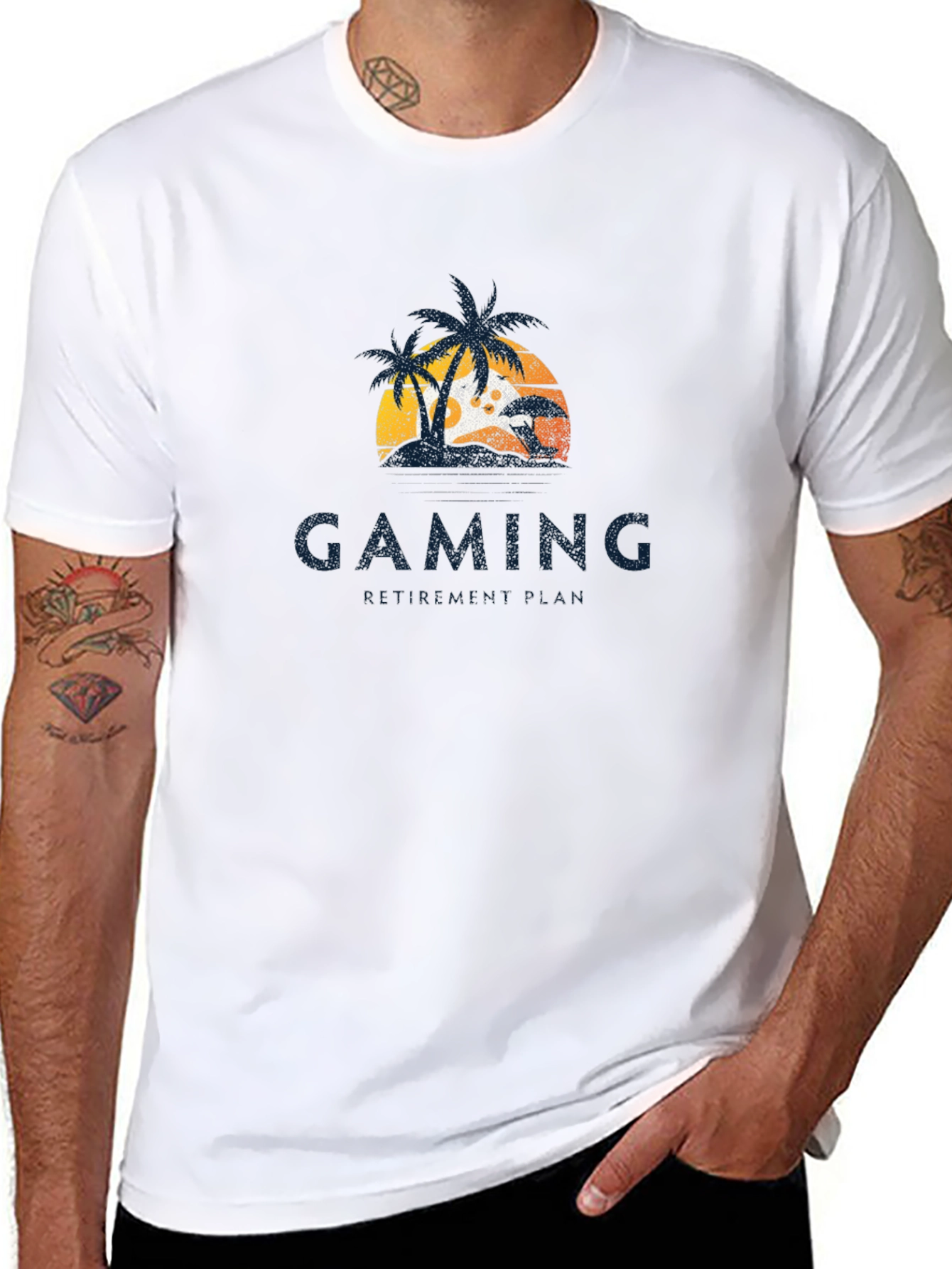 Black Gaming Paradise Black T-Shirt view 8