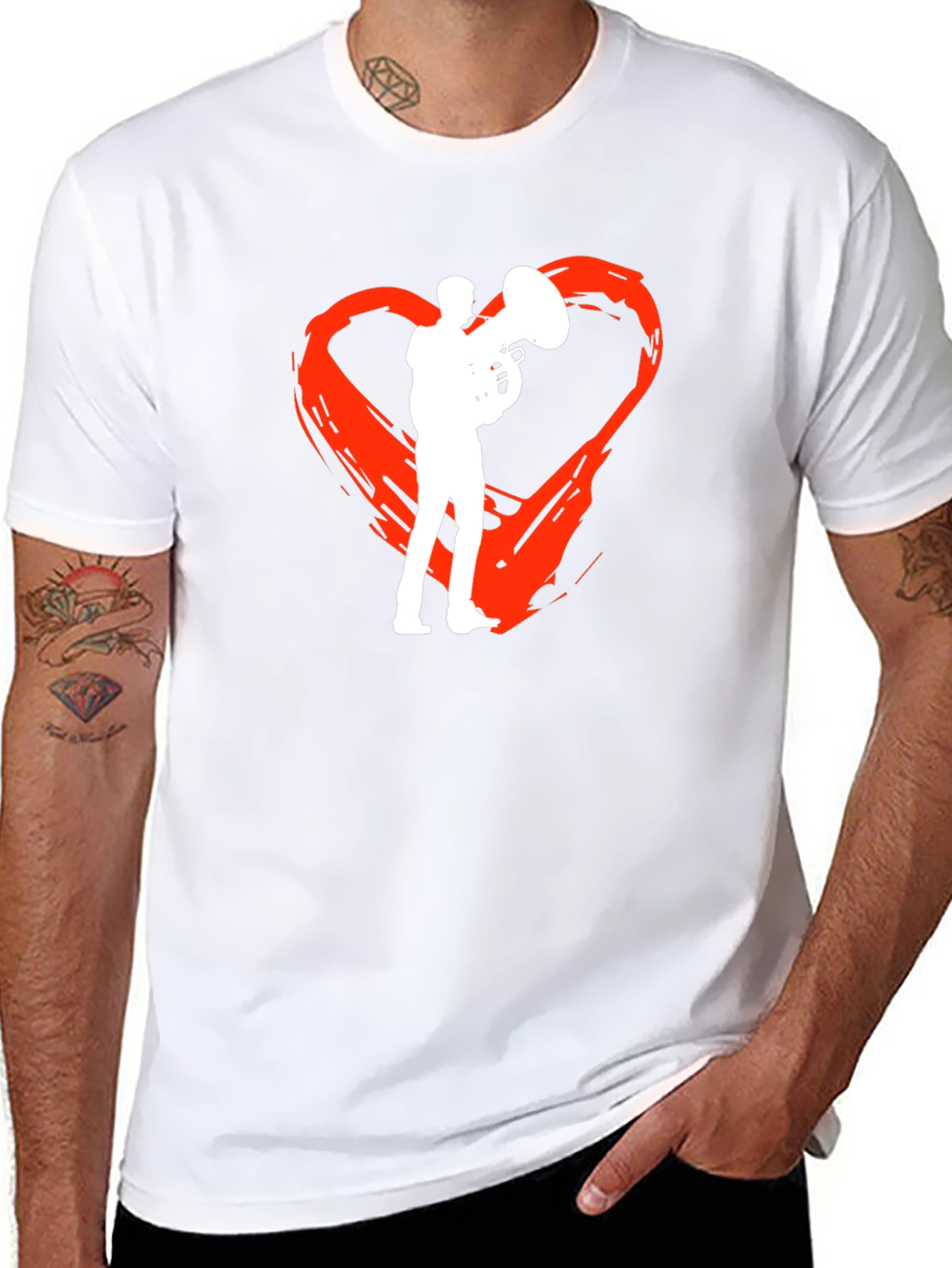 Black Tuba Heartbeat T-Shirt view 8