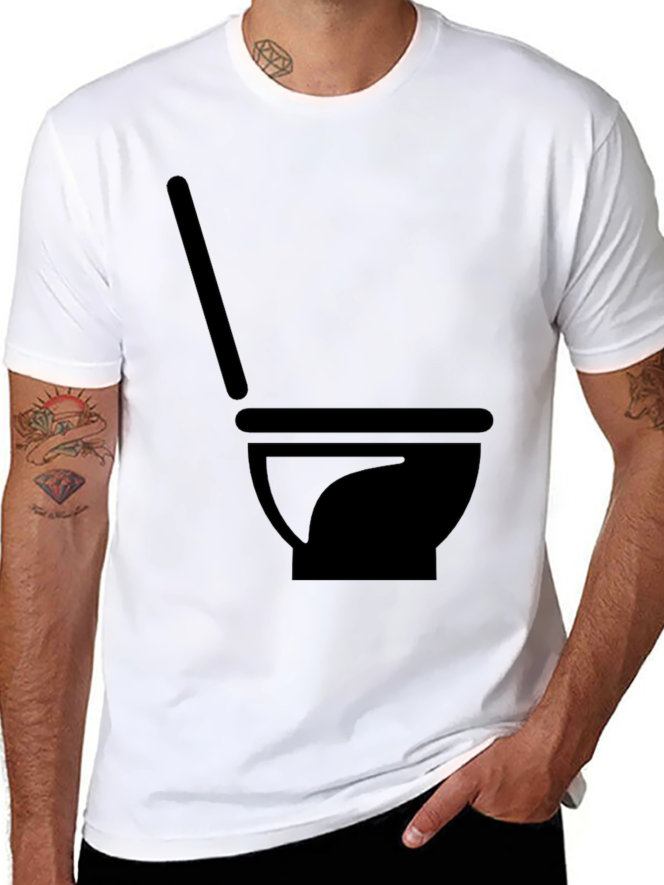 Men's Black Mortar & Pestle Graphic Tee - 8