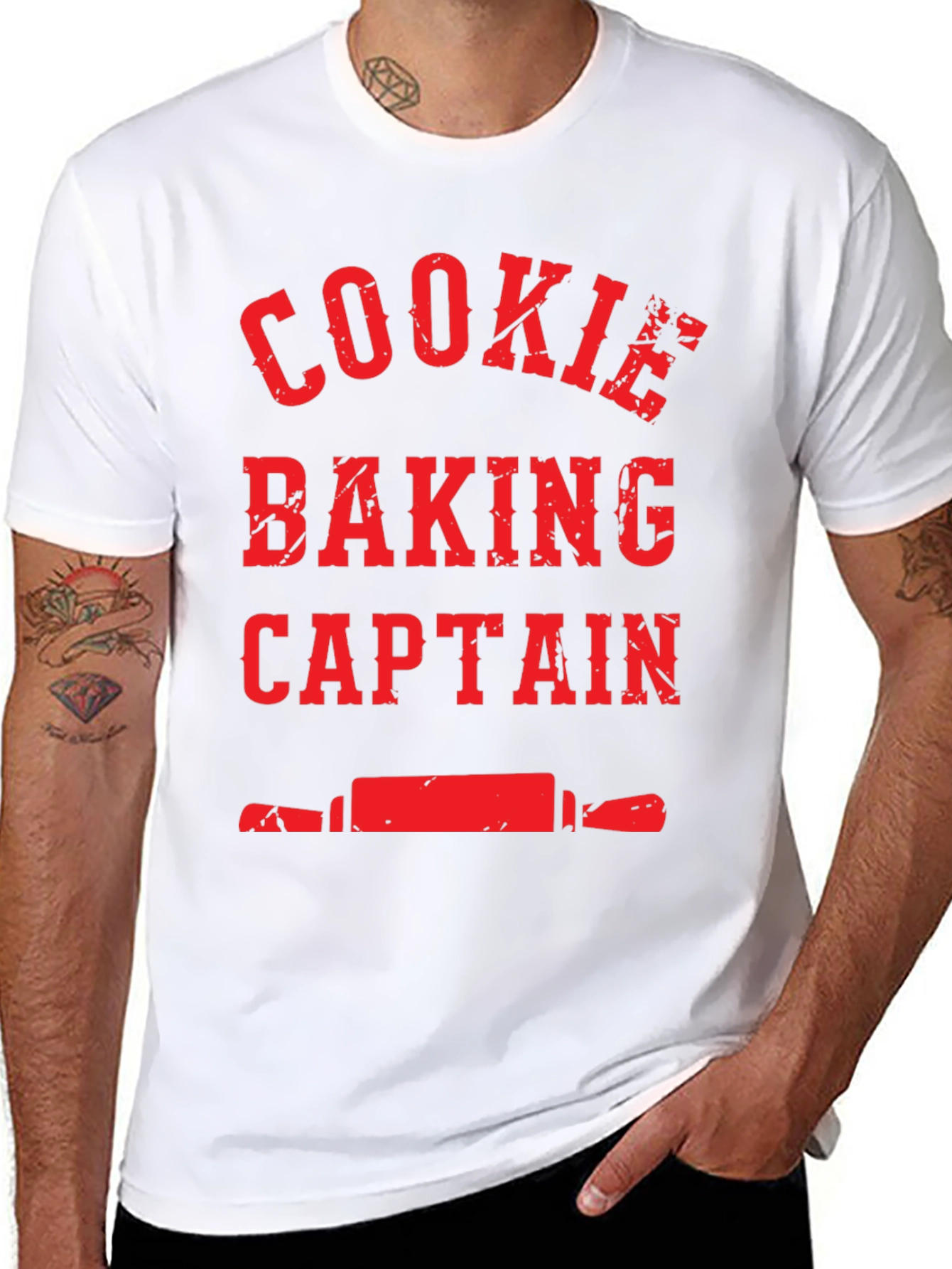 Black Cookie Baking Captain Graphic Tee view 8