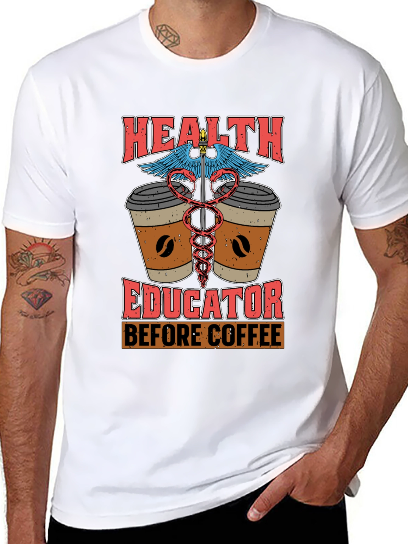 Health Educator Coffee T-Shirt - 8
