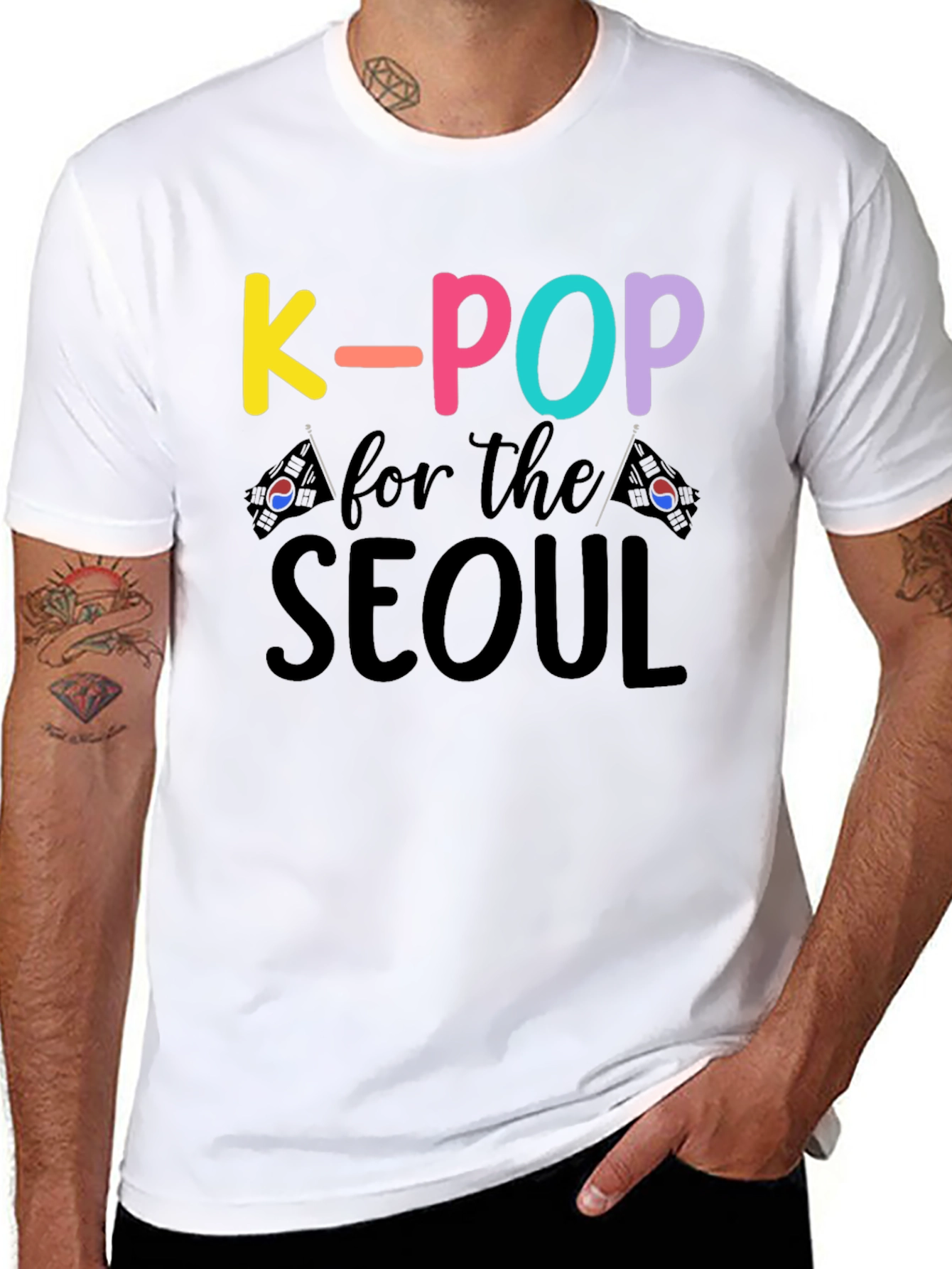Black K-Pop for the Seoul T-Shirt view 8