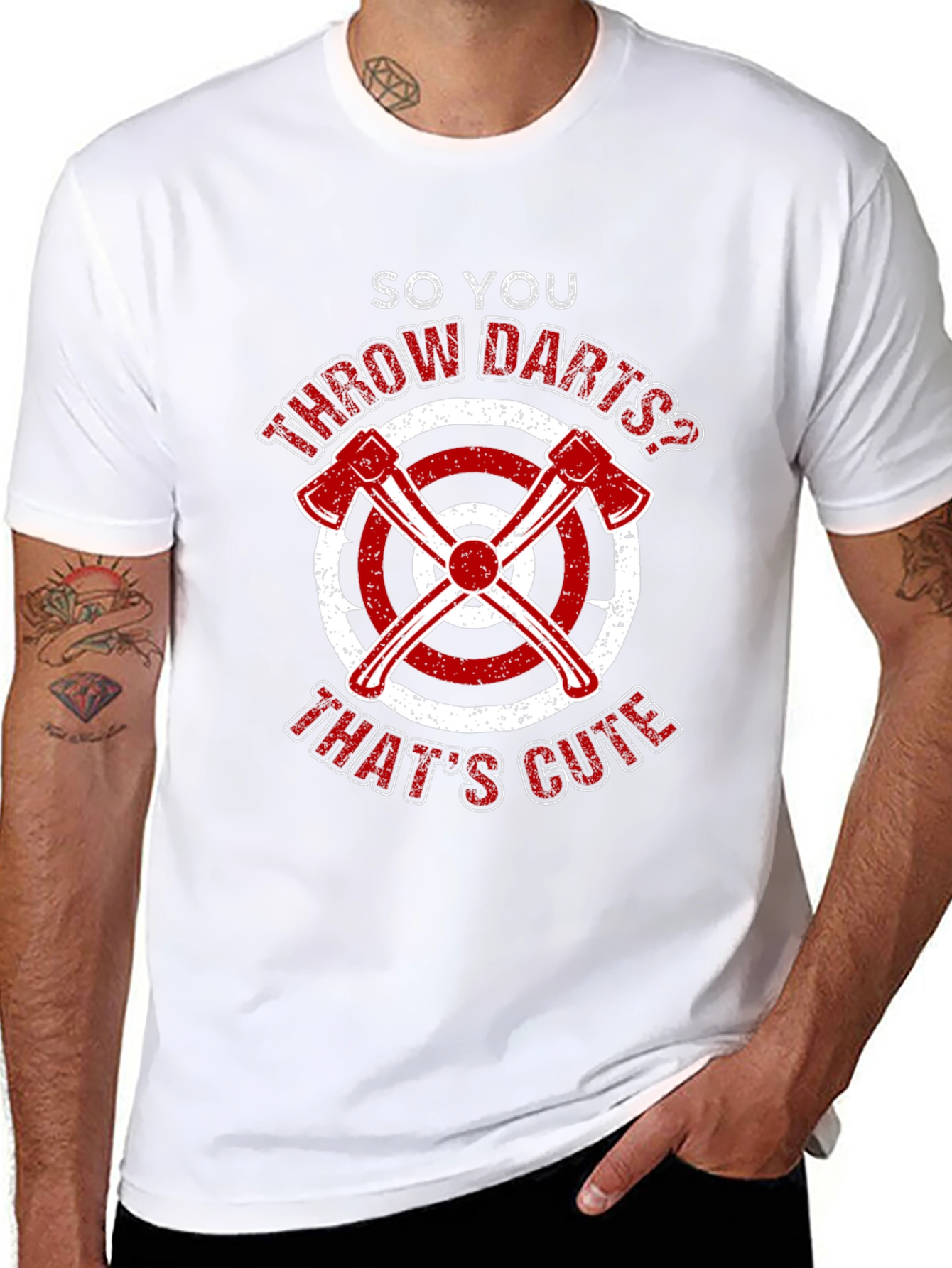 Black Axe Throwing Funny T-Shirt - So You Throw Darts? view 8