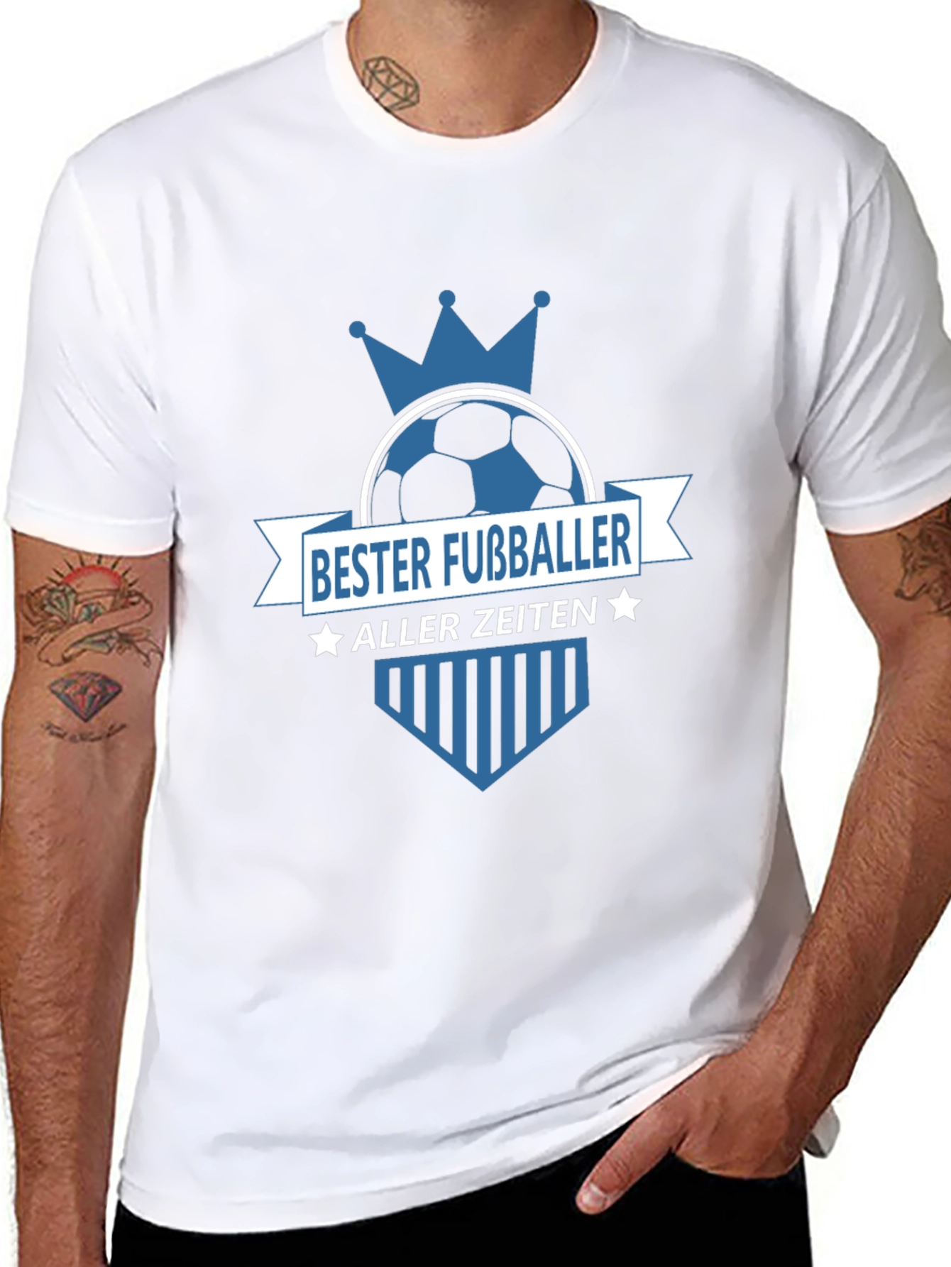 Black Bester Fussballer T-Shirt - Black view 8