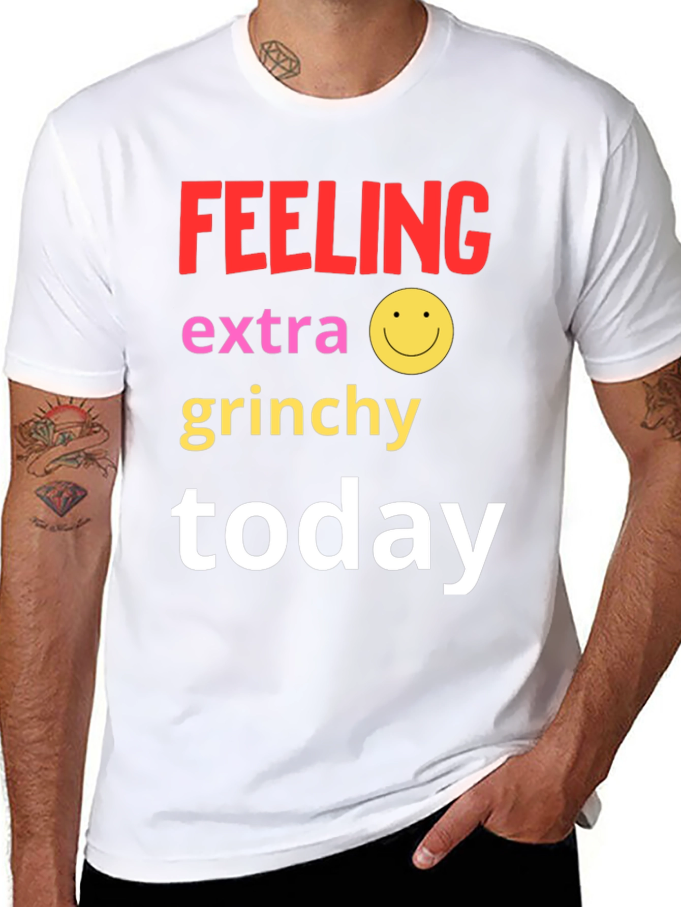 Black Feeling Extra Grinchy Today T-Shirt view 8
