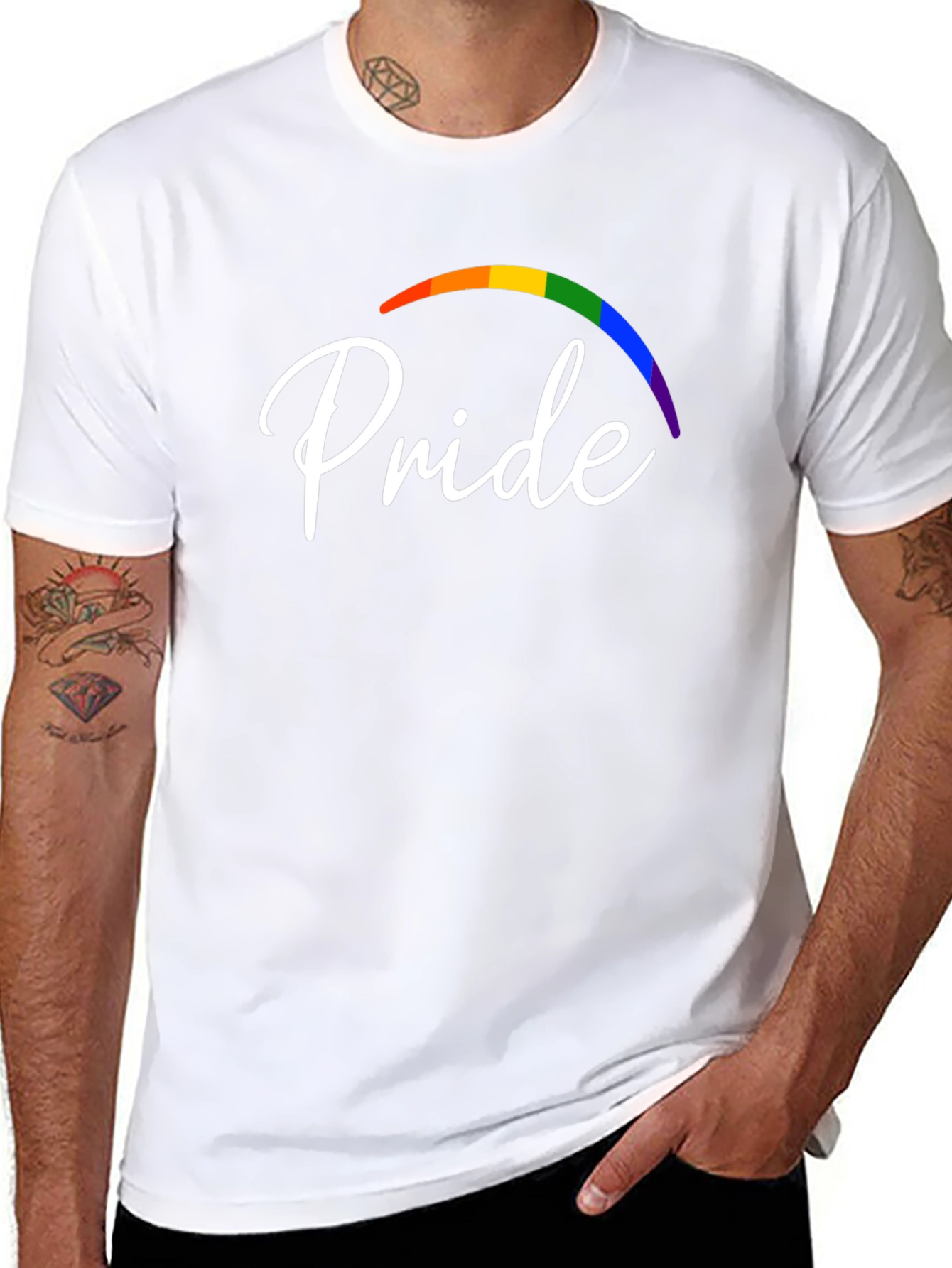 Black Pride Rainbow Graphic Tee - Celebrate Love & Equality view 8