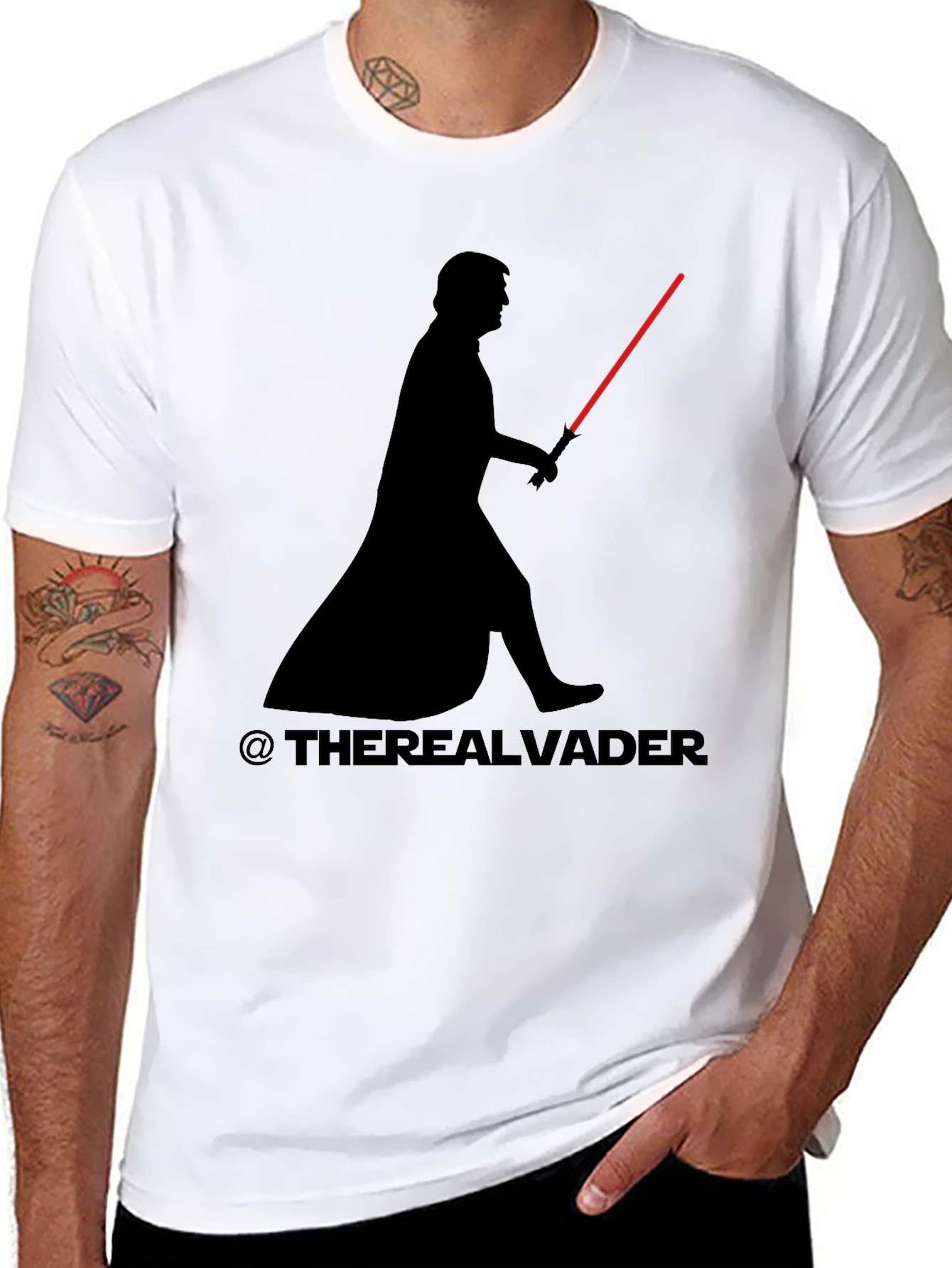 Black Trump Vader T-Shirt - The Real Vader Tee view 8