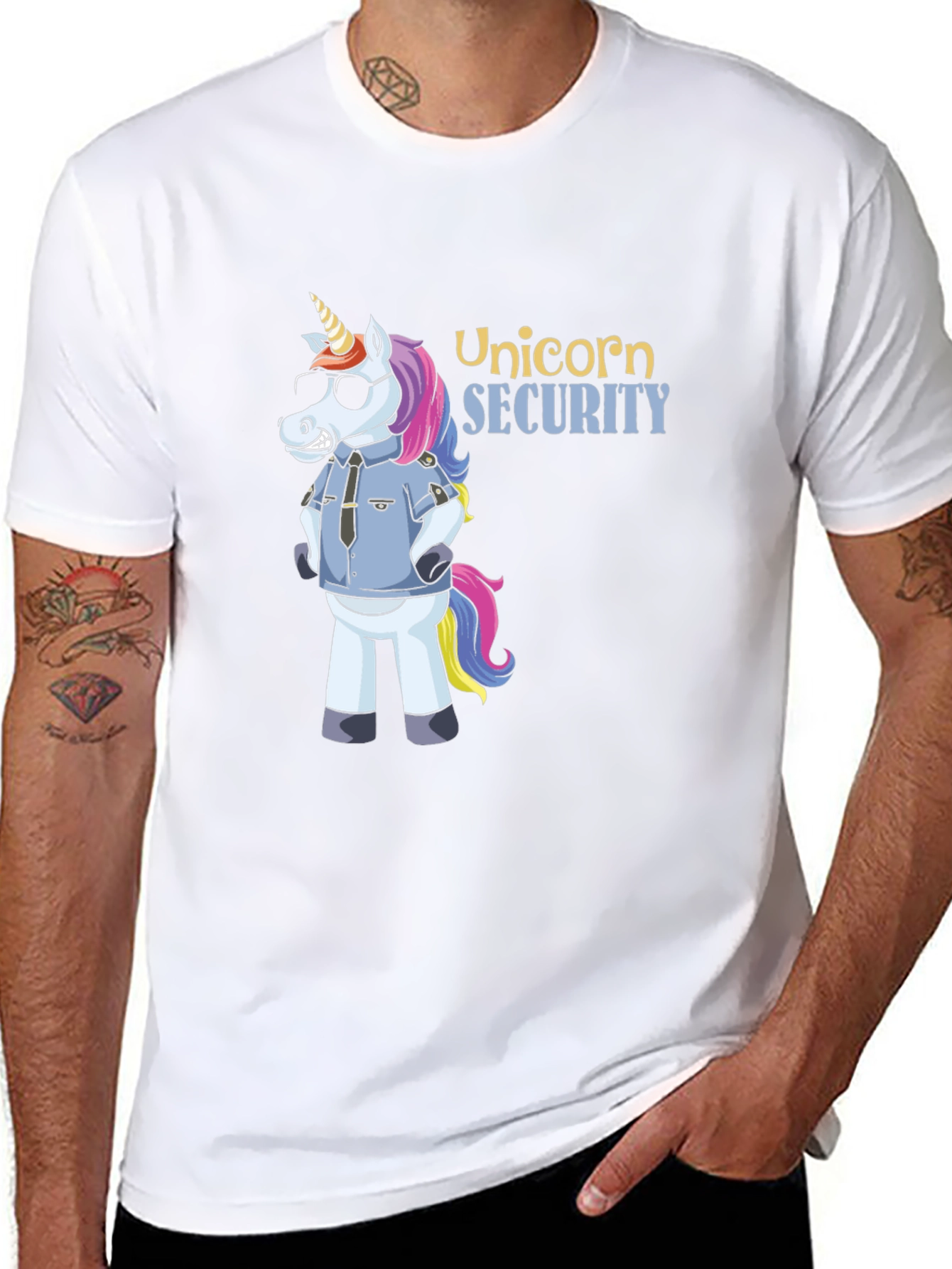 Black Unicorn Security T-Shirt view 8